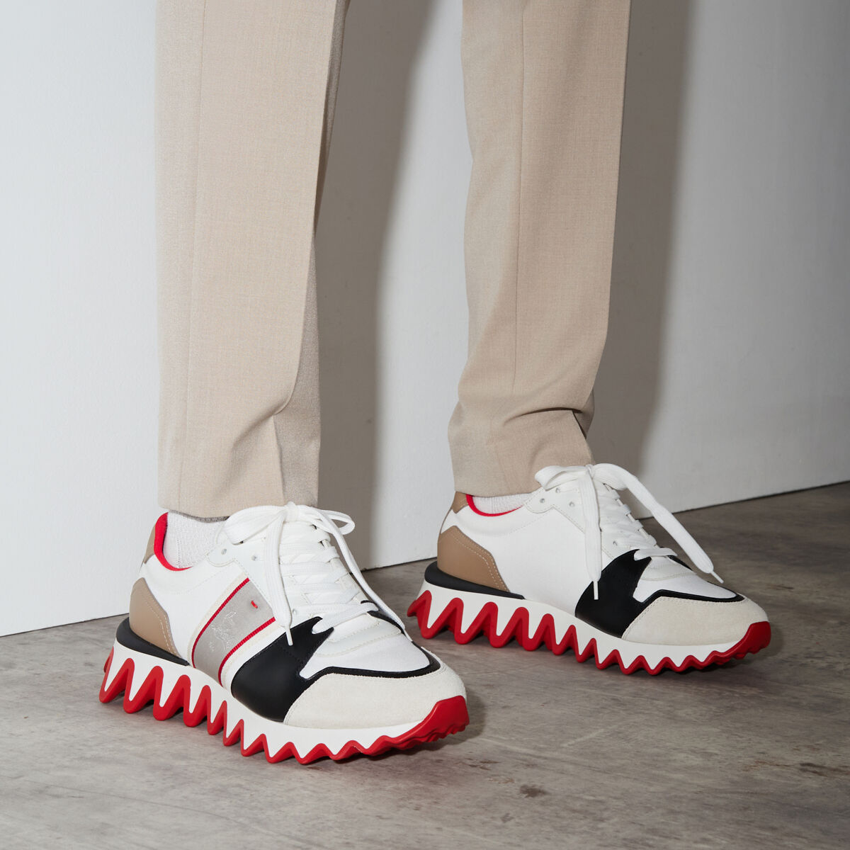 Nastroshark ホワイト コットン - Shoes - Men - Christian Nastroshark ホワイト コットン - Shoes - Men - Christian