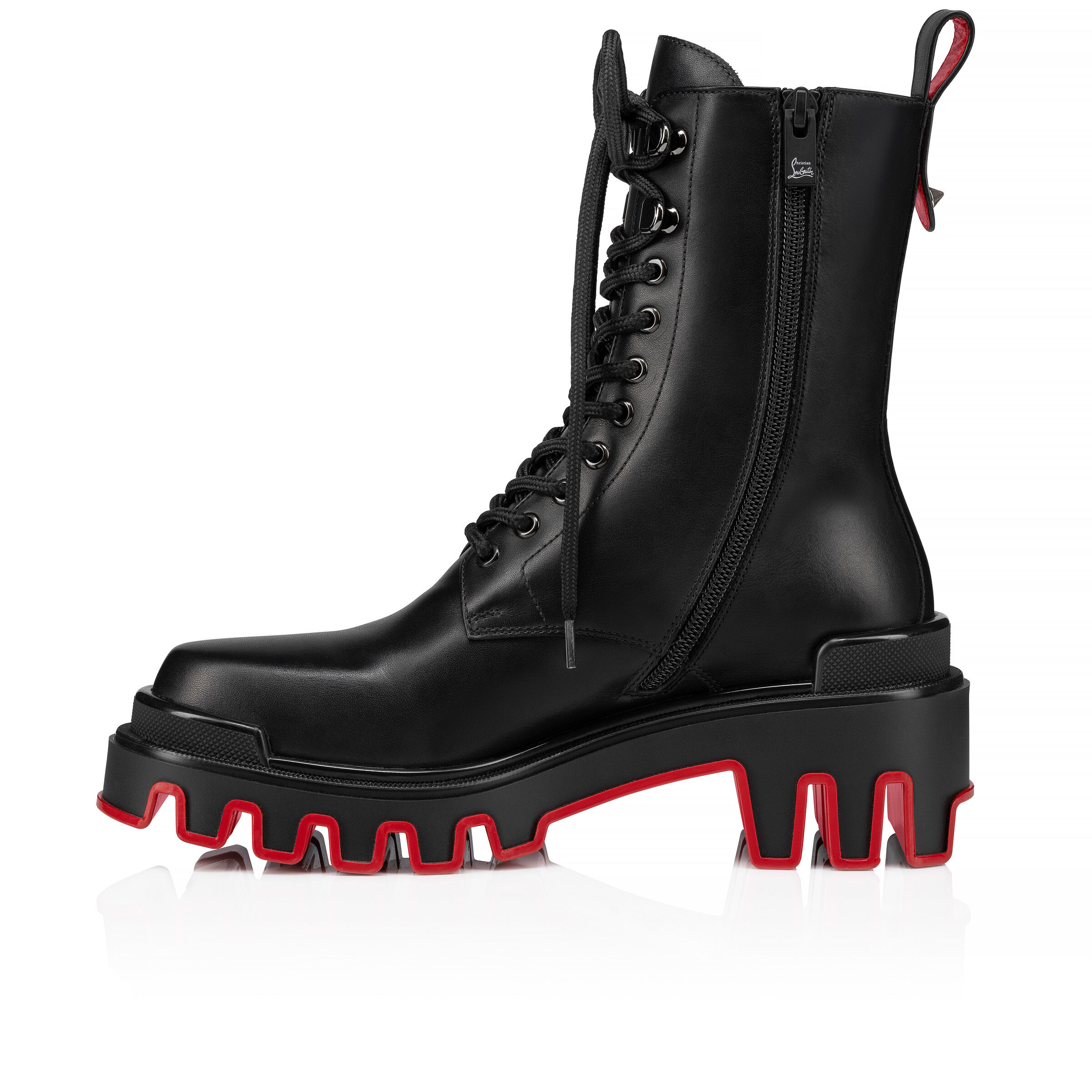 美品】Christian Louboutin ダークグリーン ブーツ 35.5