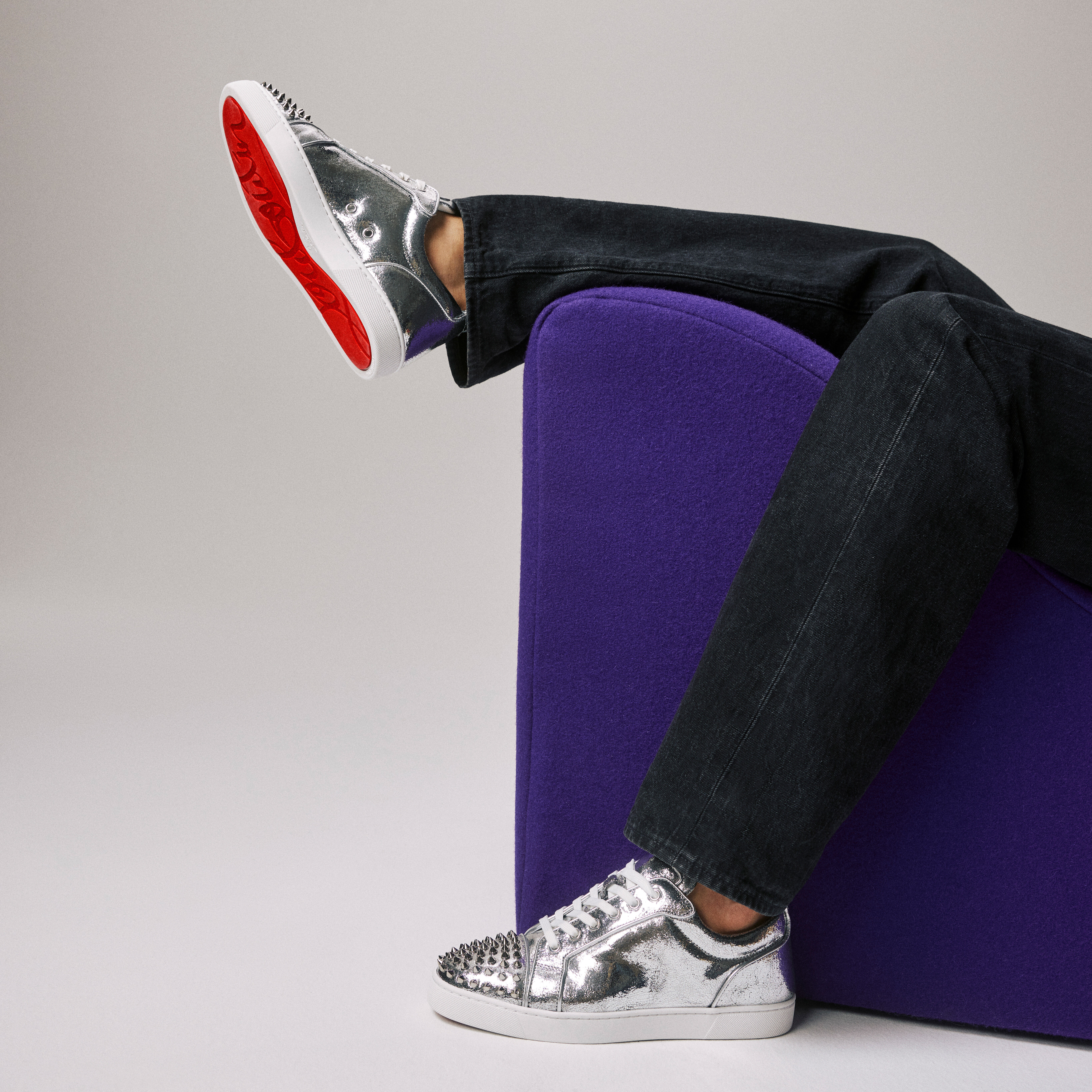 Louis Junior Spikes - スニーカー - カーフレザー - シルバー