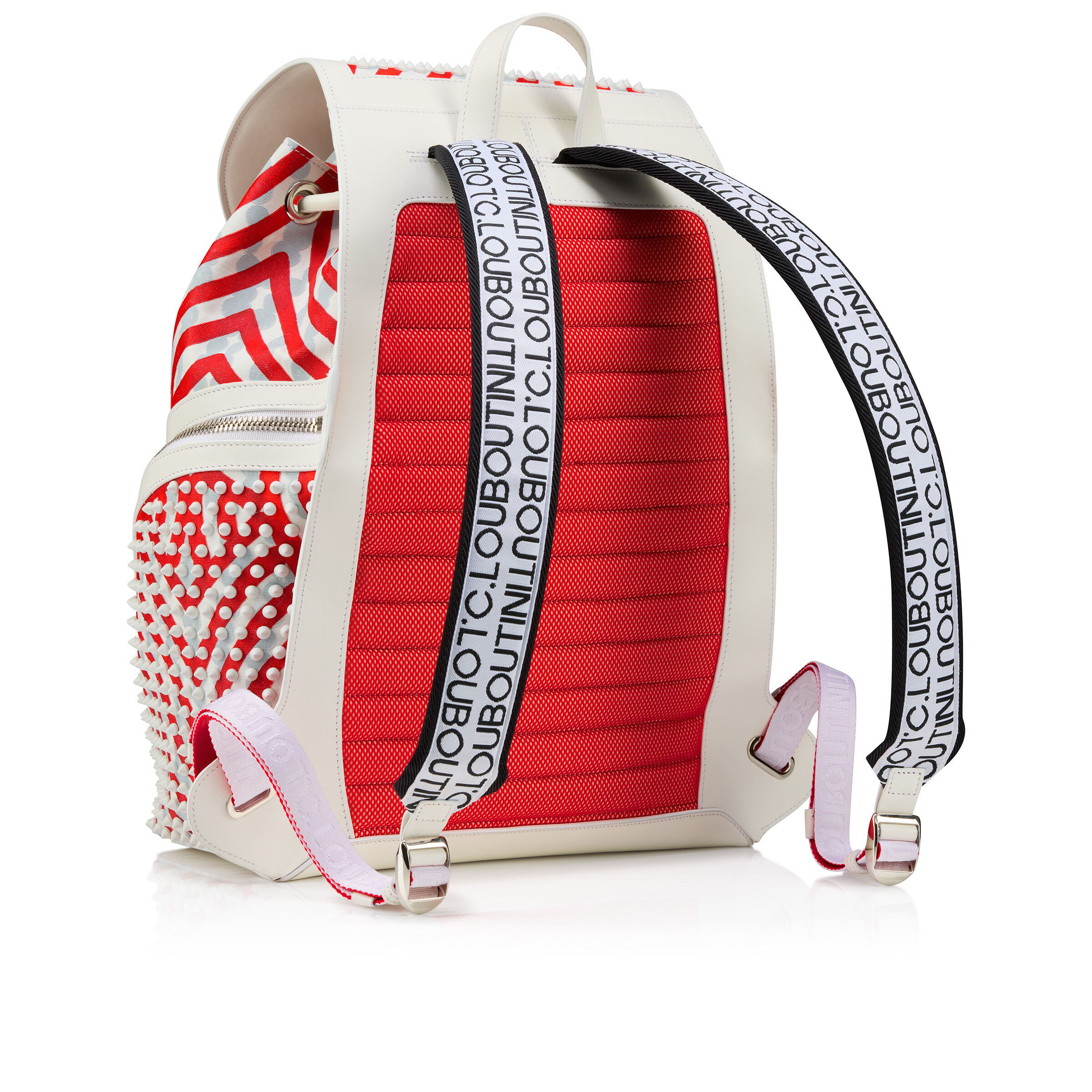 【関税込】◆Christian Louboutin ルブタン◆ロゴ バックパック ホワイト（白）系 Christian Louboutin(クリスチャンルブタン