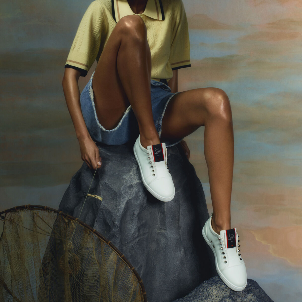 F.A.V Fique A Vontade ホワイト カーフレザー - Shoes - Women - Christian Louboutin