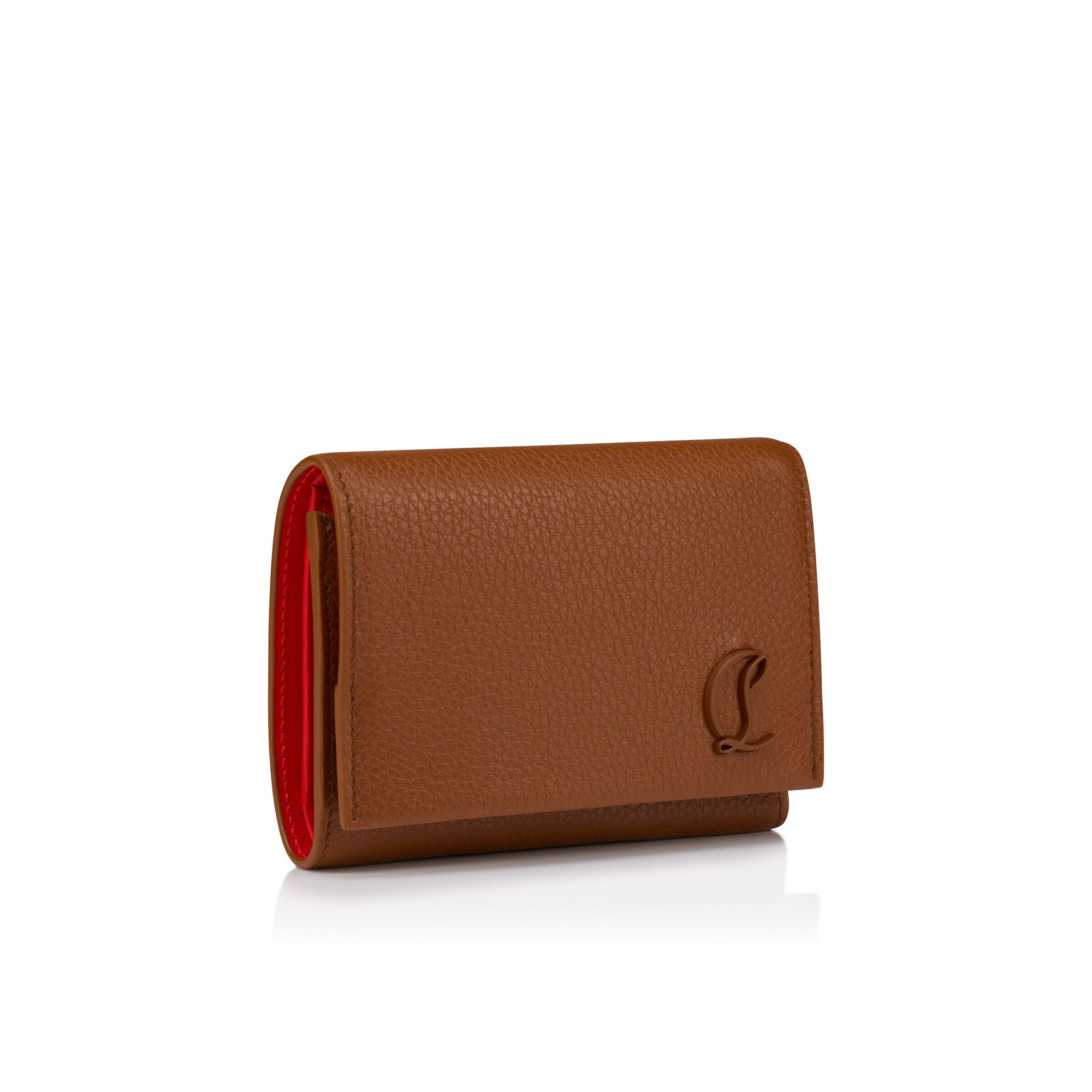 ☆国内発送☆【Louboutin】Mooncrest コンパクト ウォレット Mooncrest - Compact Wallet - Calf Alpin leather - Black