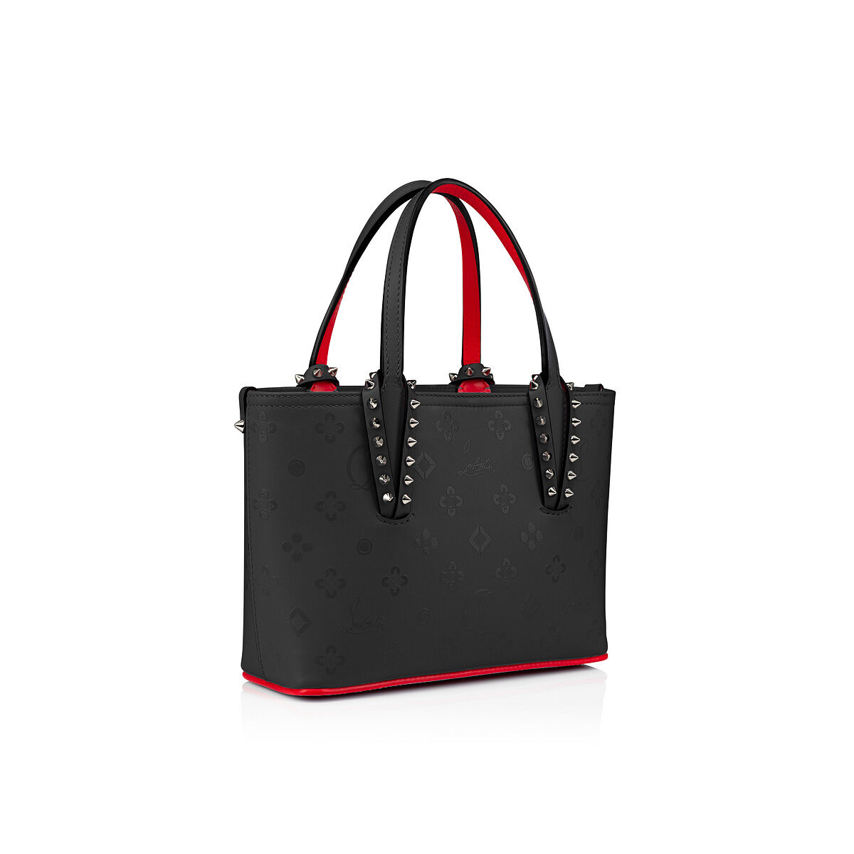 Cabata mini - トートバッグ - カーフレザー - ブラック