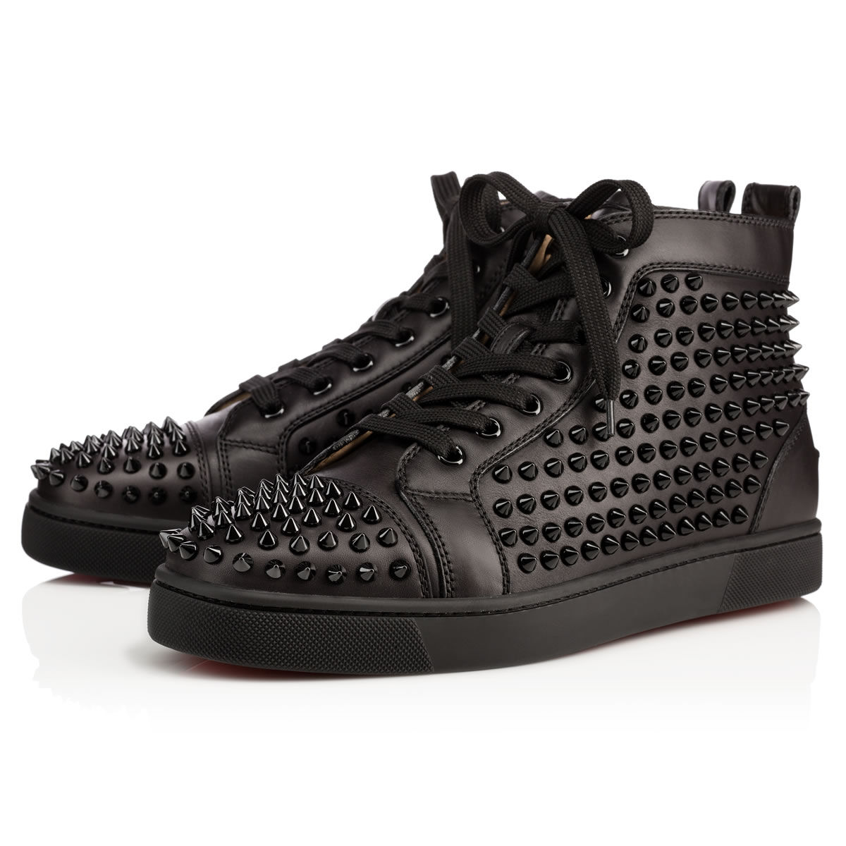 Louis Spikes ブラック カーフレザー - Shoes - Men - Christian Louboutin