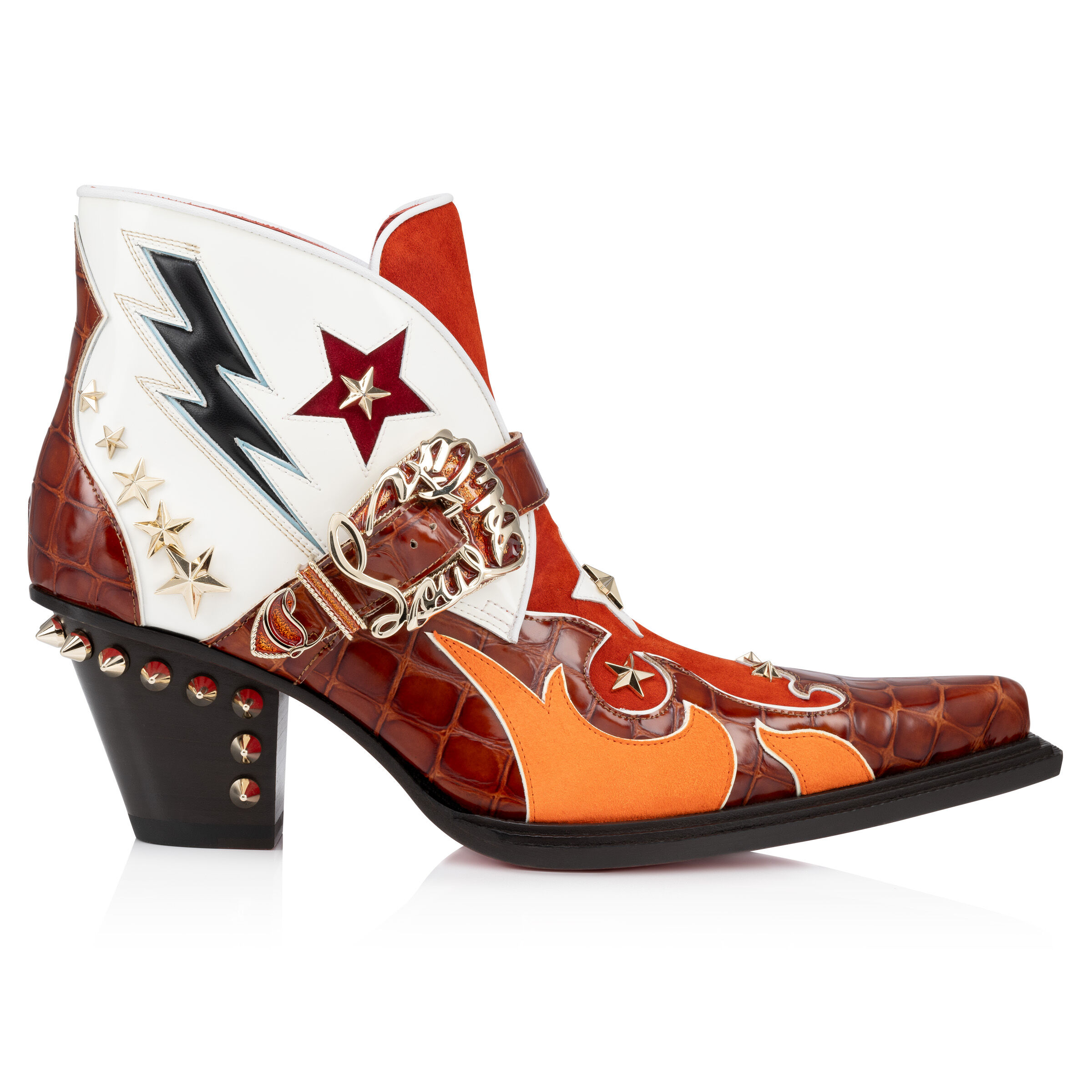 Kennywood - 75 mm ブーツ - カーフレザー - レッド - Christian Louboutin