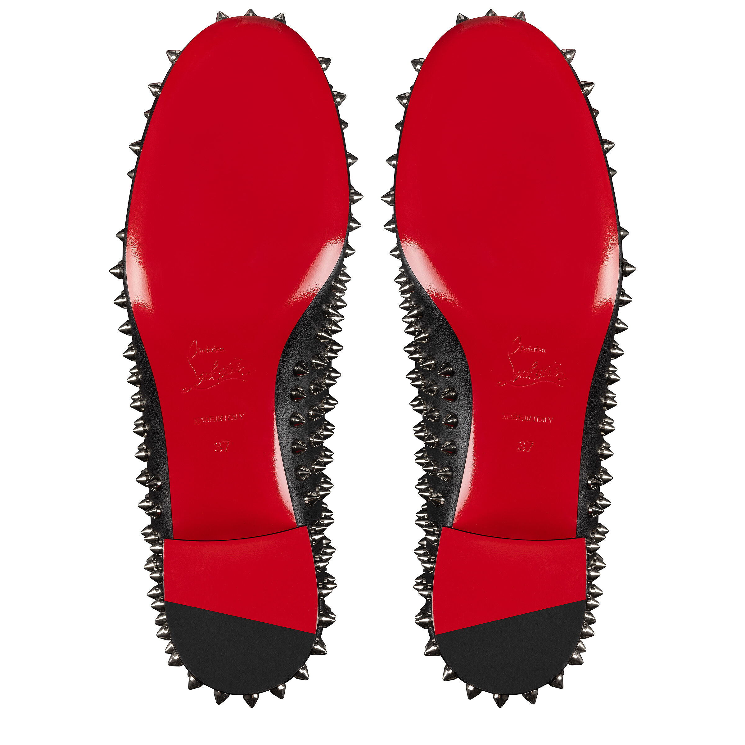 素敵クリスチャンルブタン ３８サイズrolling spikesスパイク本物 黒 定価１０万CHRISTIAN LOUBOUTIN パンプス サンダル  マルチ ｜ブランド別