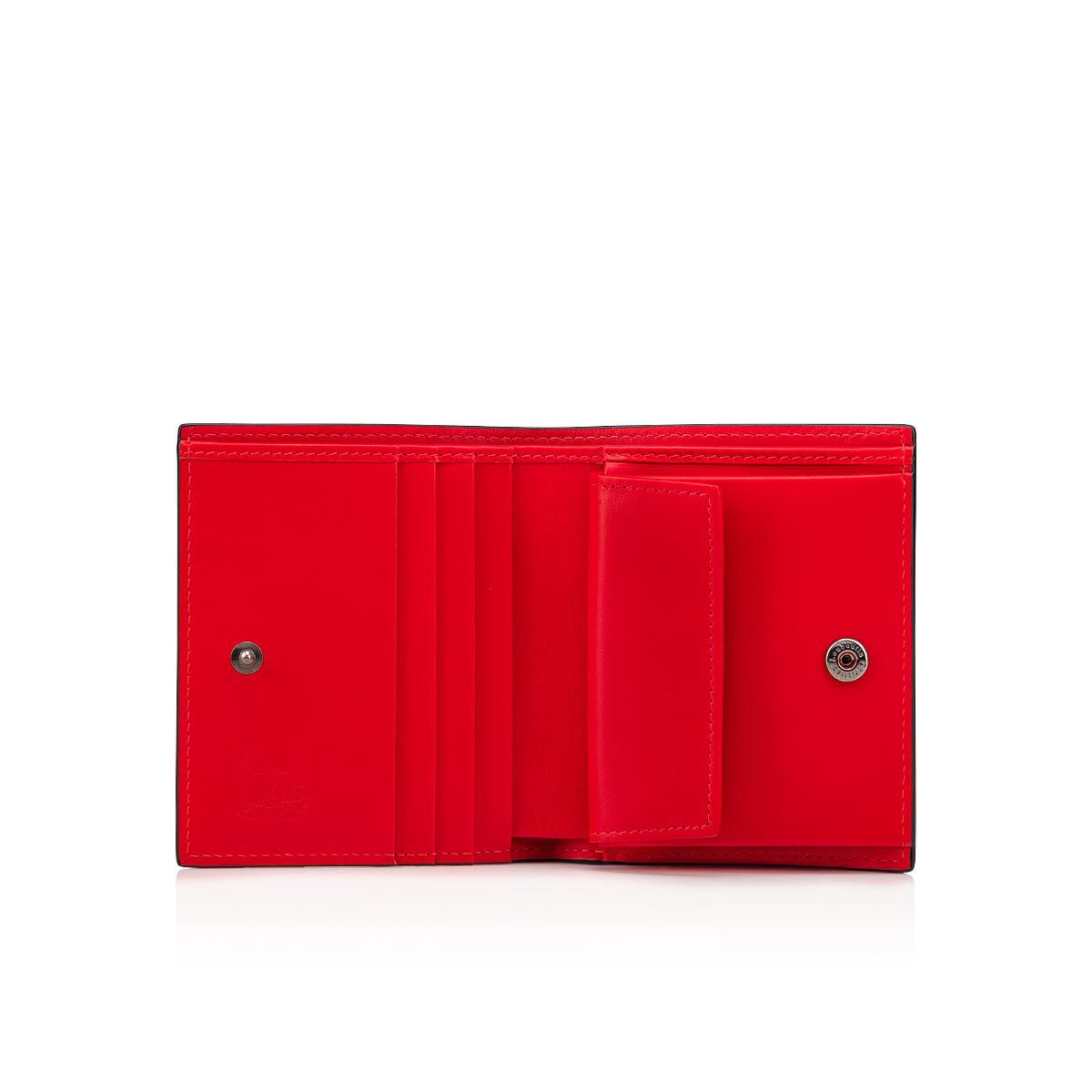 新品未使用クリスチャンルブタンコンパクト財布パロスハワイ 心細く