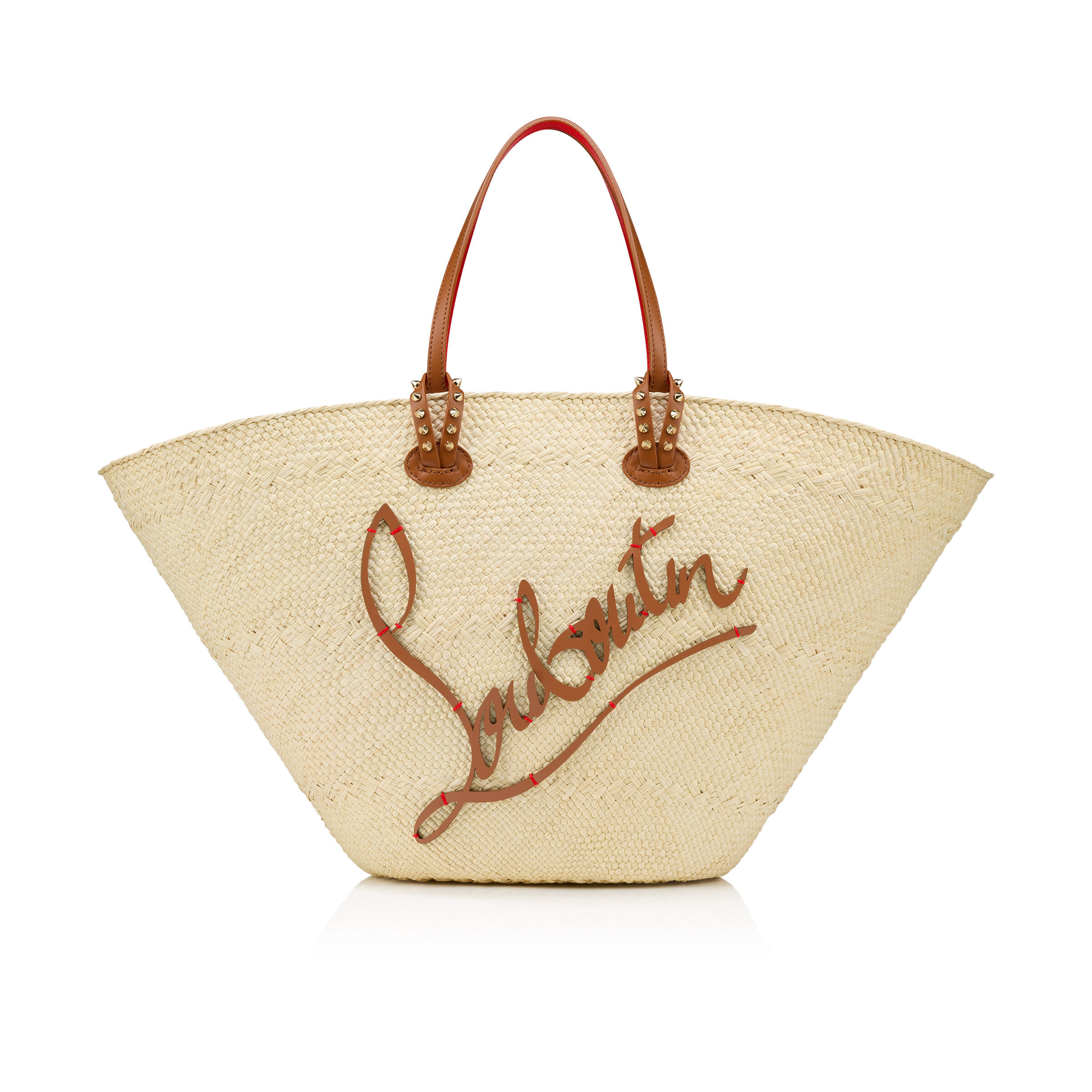 Christian Louboutin▲カバタ ラージ トート12552616370 関税込 Cabata large - トートバッグ - ラフィア - ベージュ