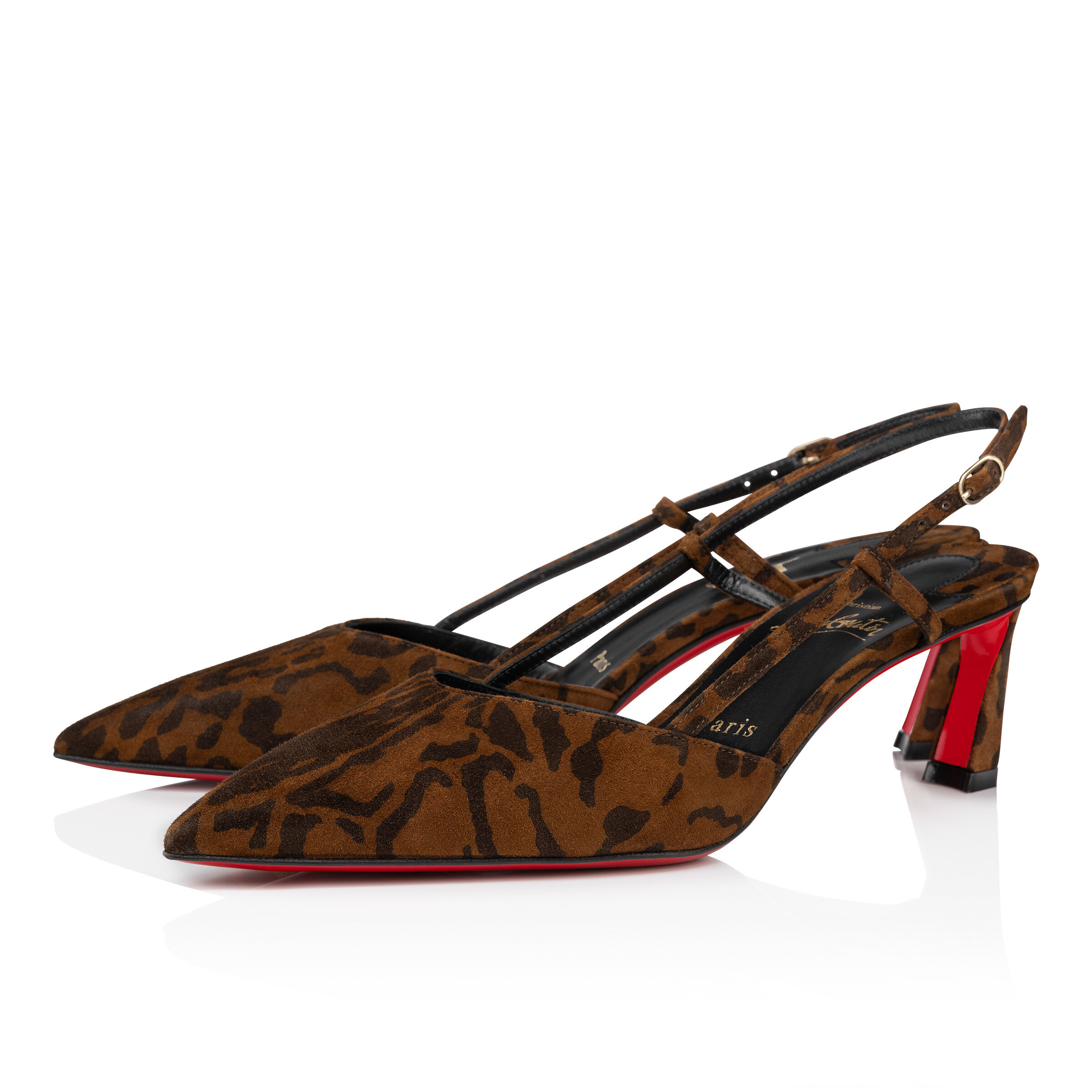国内発送【Christian Louboutin】Condoroline 55 mm パンプス Condoroline - 55 mm スリングバックパンプス - スエード