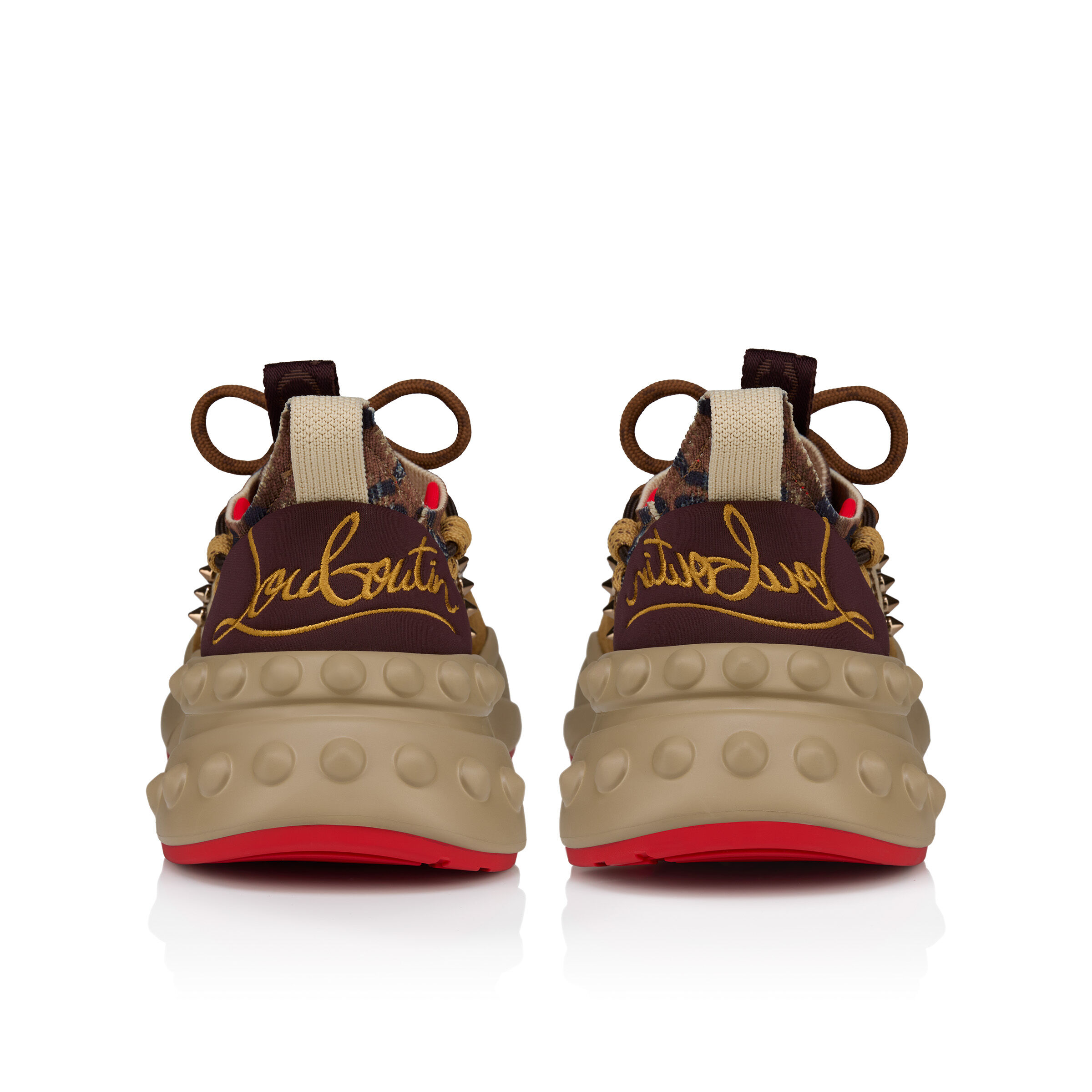 Christian Louboutin ♪ Trailnrun ファブリックスニーカー Trailnrun - スニーカー - カーフレザー - ブラウン