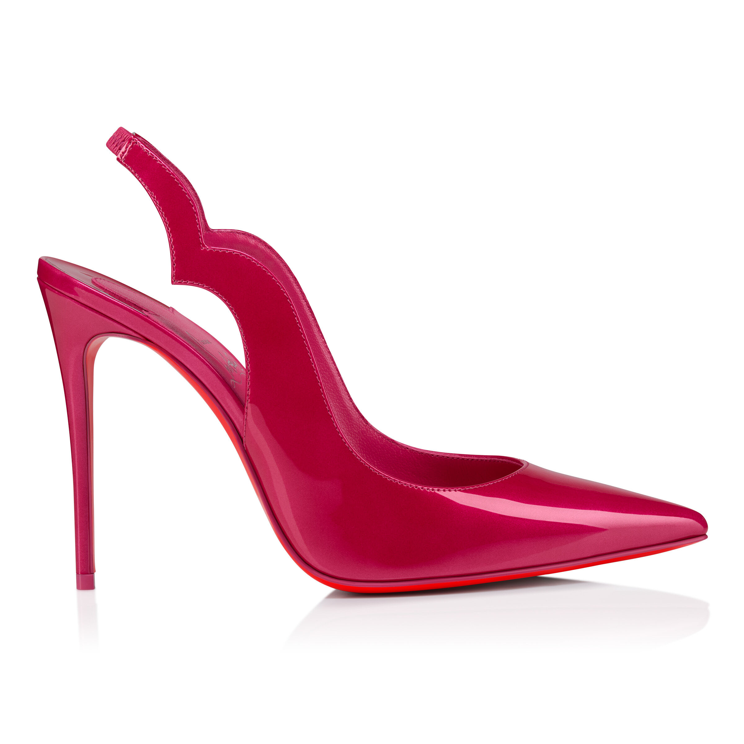 *Christian Louboutin*Hot Chick Sling 100 mm スリングバック 100 mm スリングバックパンプス - パテントレザー - ピンク