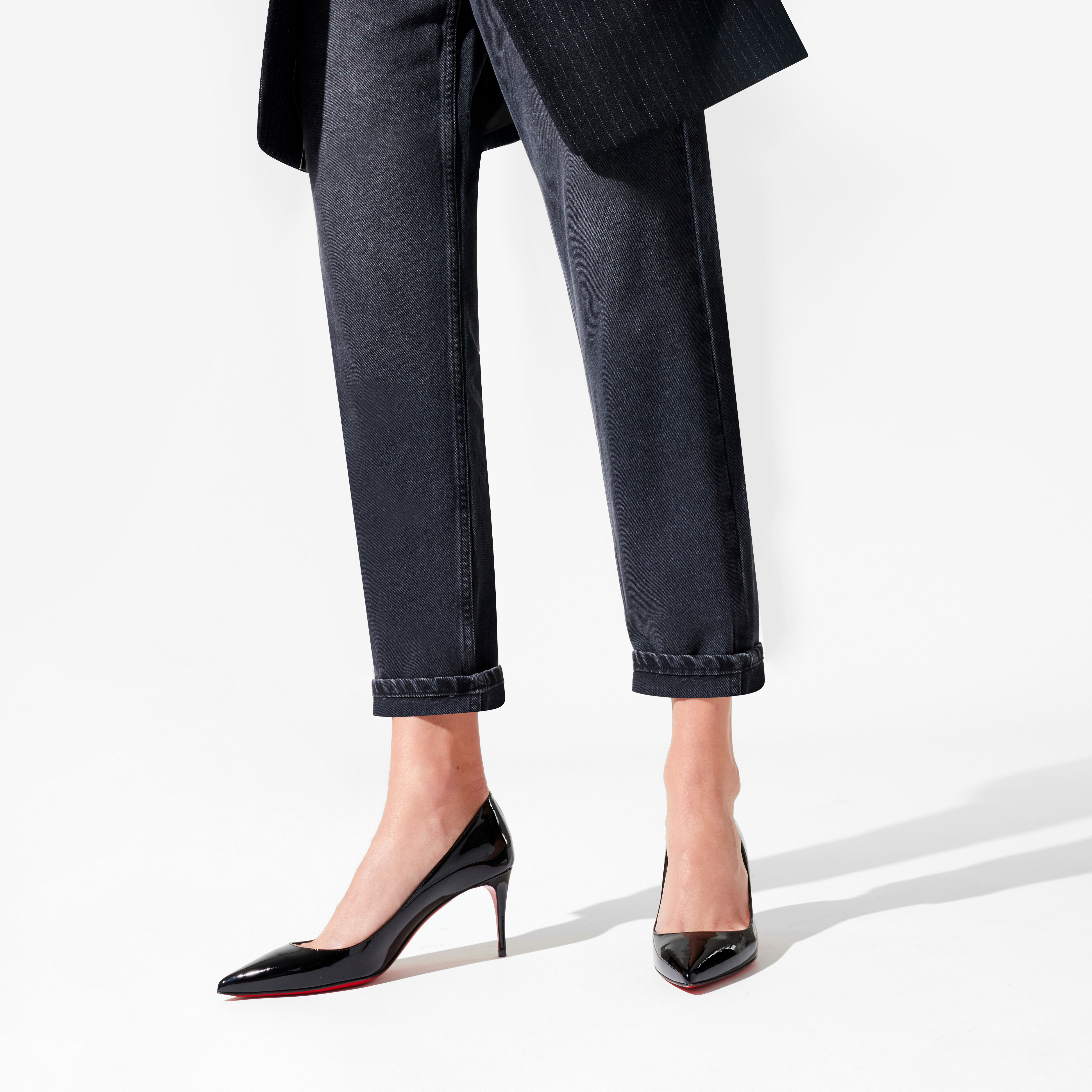 Kate - 100 mm パンプス - パテントレザー - ブラック - ウィメンズ - Christian Louboutin