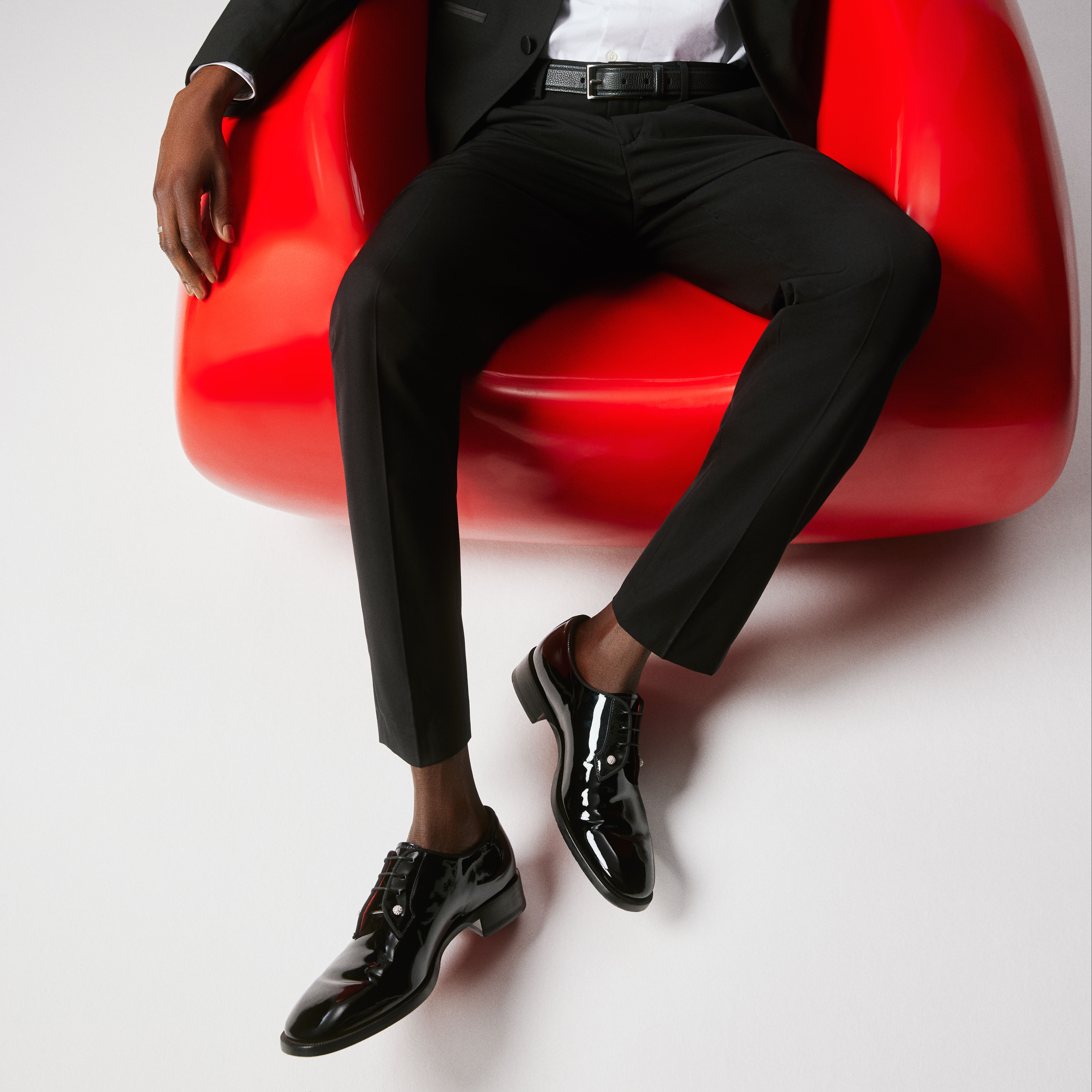 Chambeliss Night Strass ブラック パテントレザー - Shoes - Men - Christian Louboutin