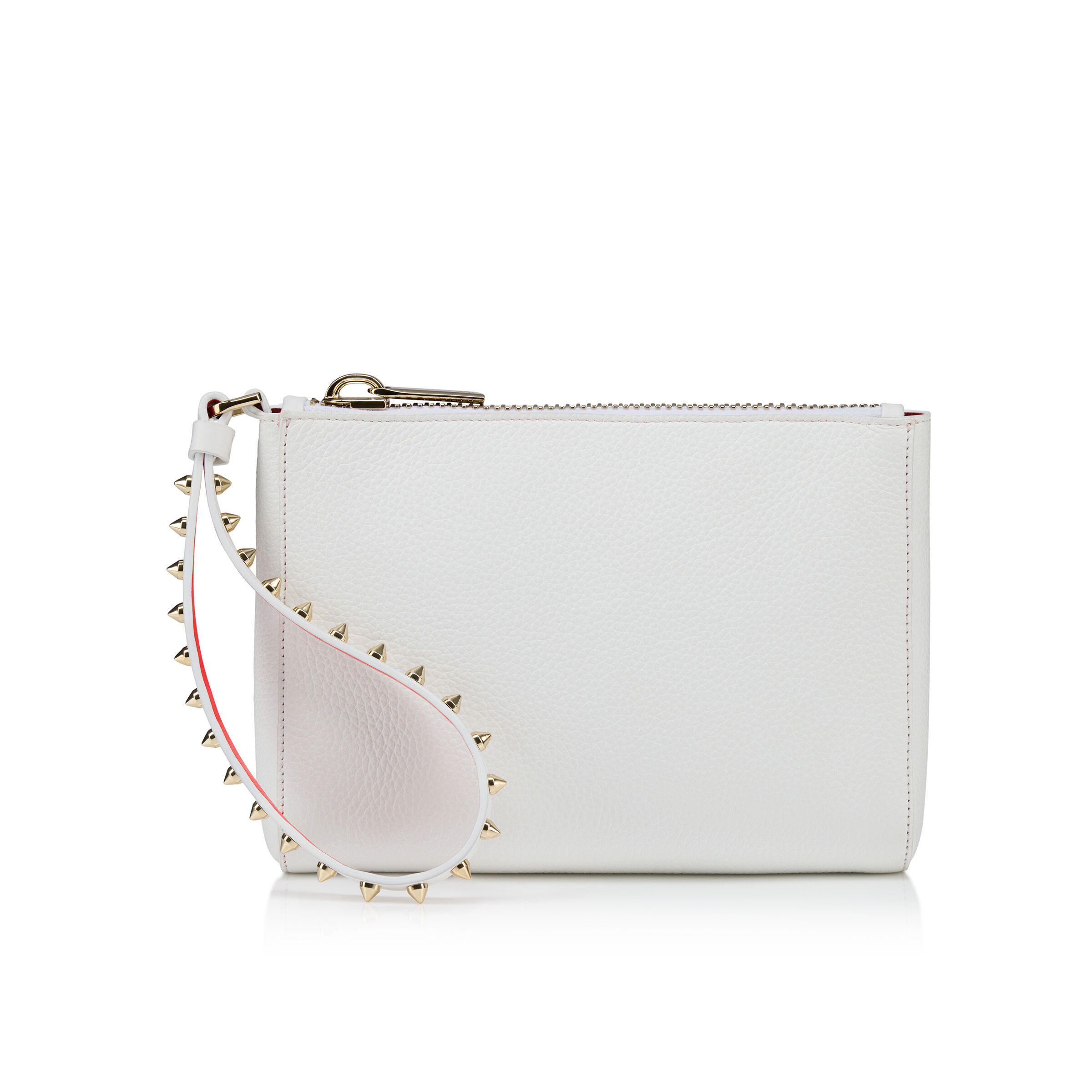 Christian Louboutin★クリスチャンルブタン Cabata ミニ ポーチ Cabata mini - ポーチ - カーフレザー - ホワイト - Christian
