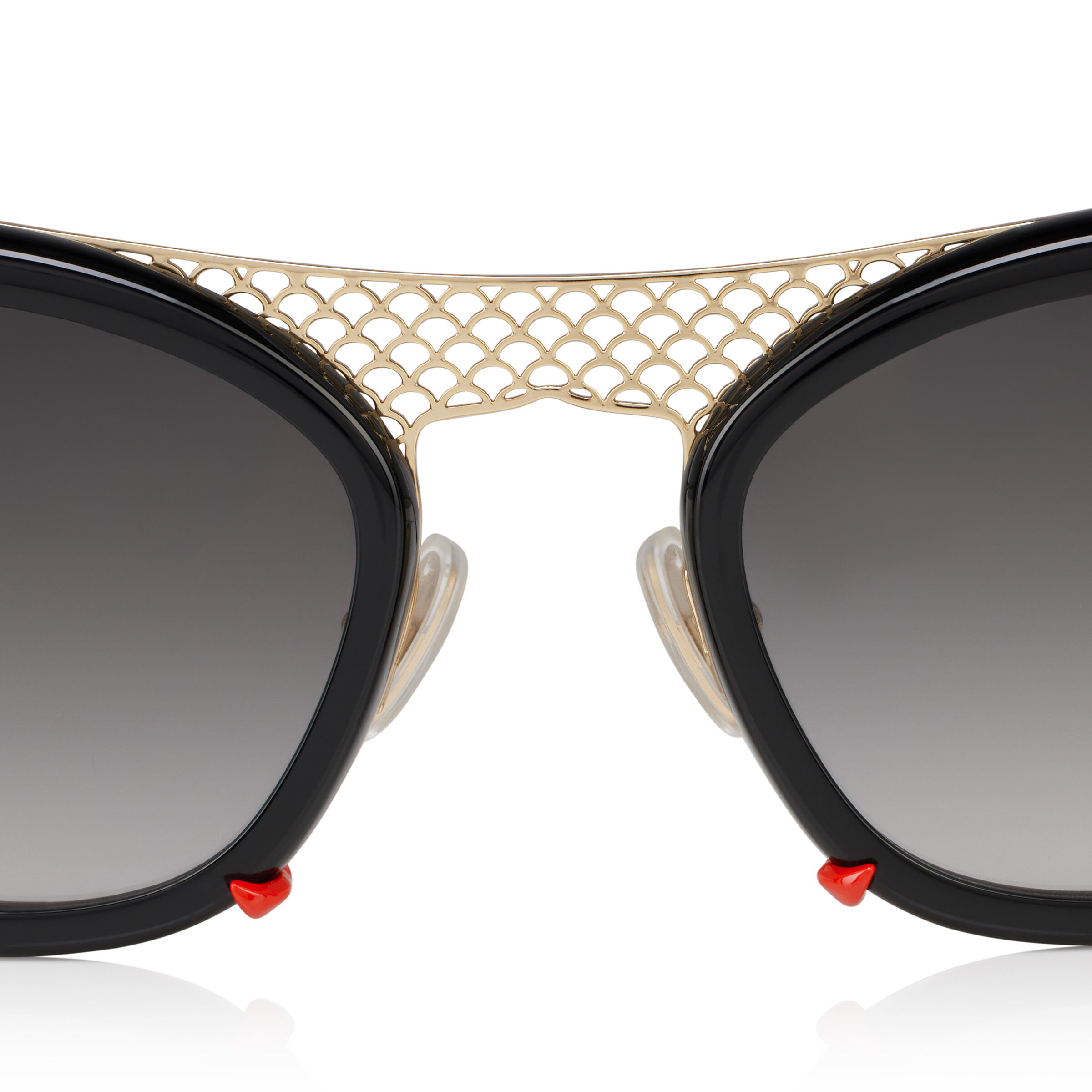 Miss Z LB0001 - アイウェア - メタル - Shiny Black - ウィメンズ - Christian Louboutin