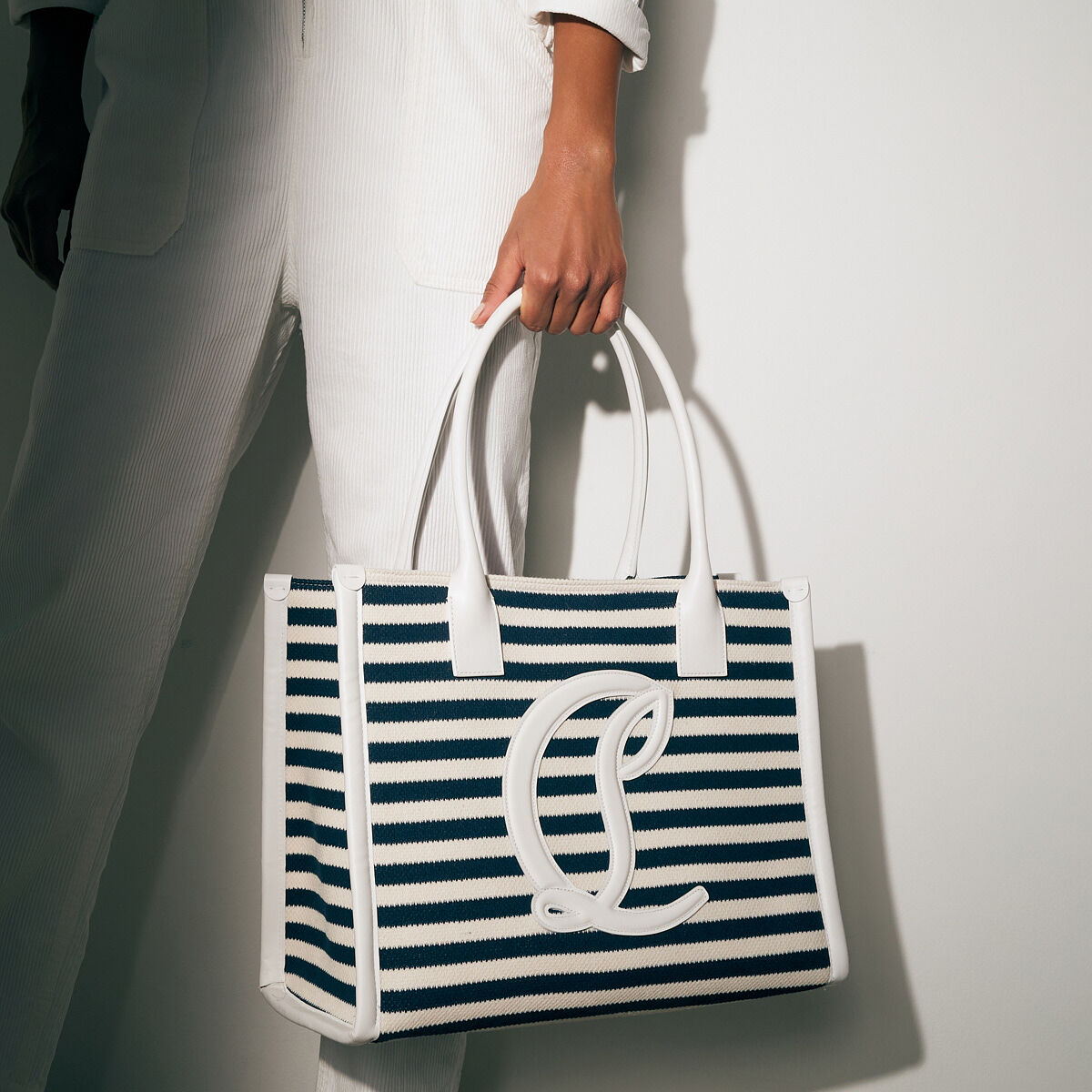 By My Side - トートバッグ - ファブリック - ブルー - Christian Louboutin