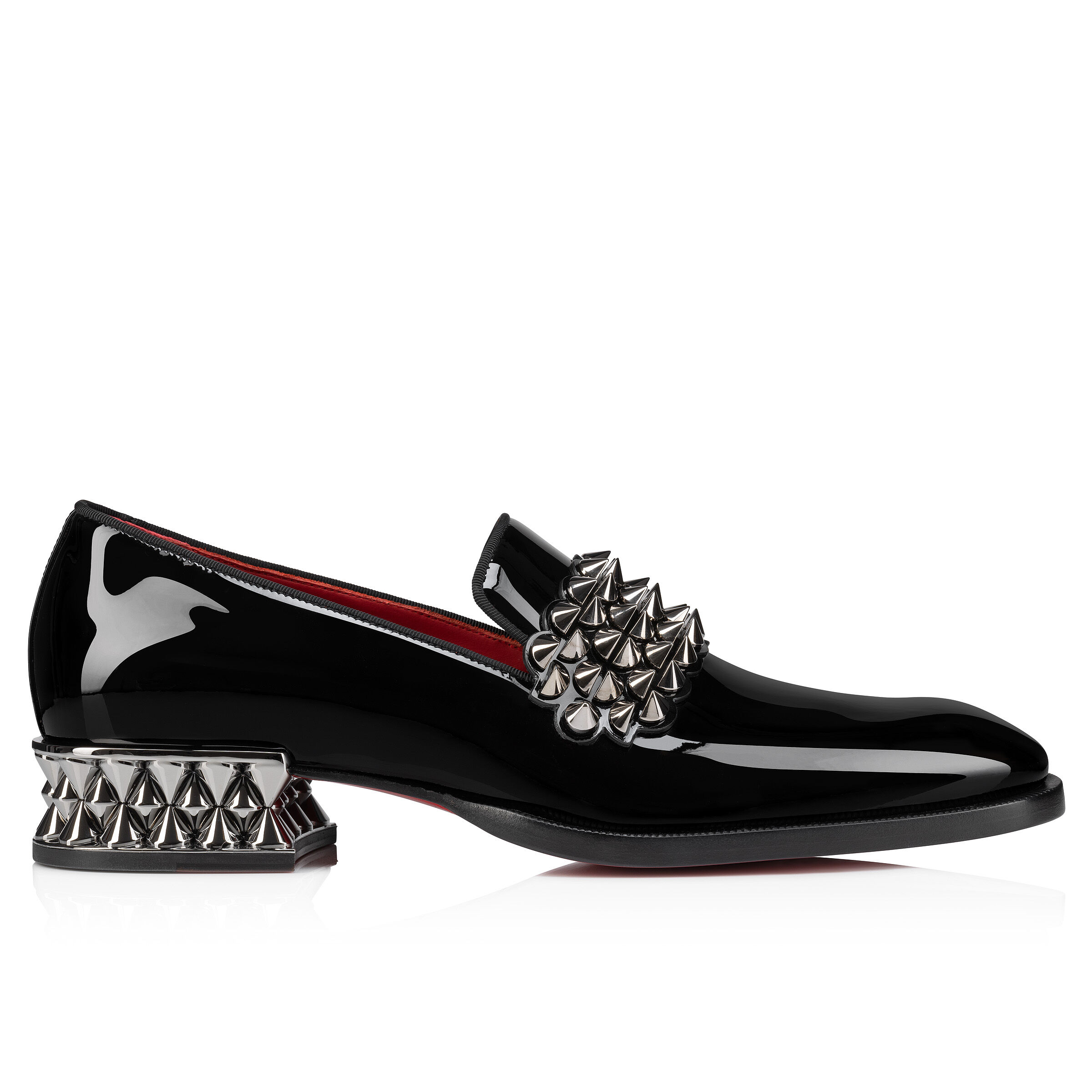 Martin On Spikes - ローファー - パテントレザー - ブラック - メンズ - Christian Louboutin