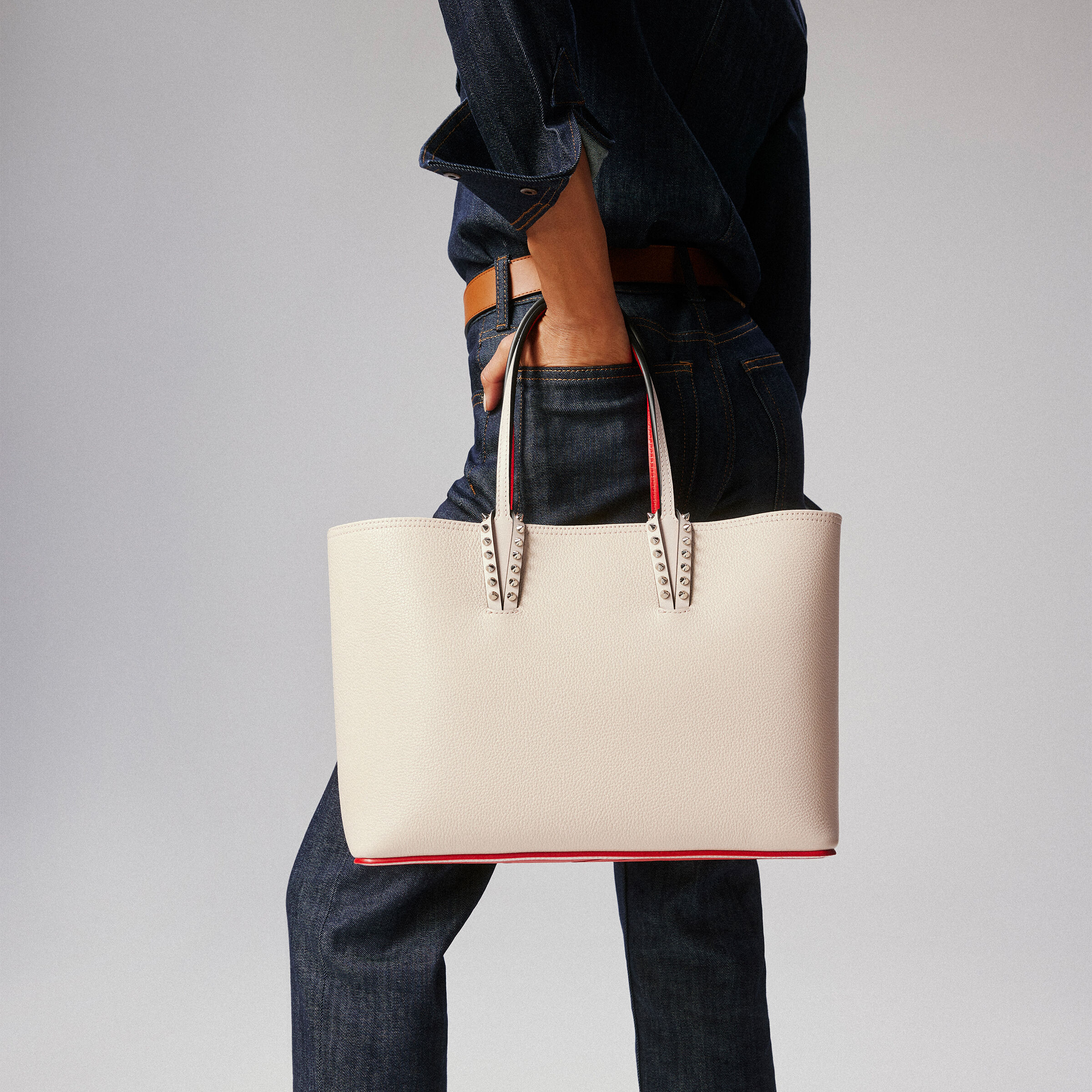Cabata small ベージュ カーフレザー - Bags - Women