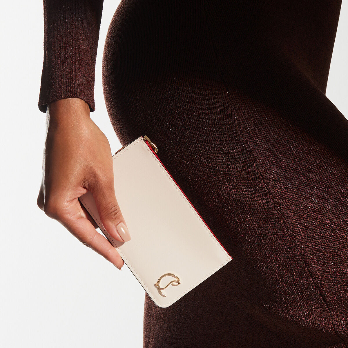 Loubi54 card holder ベージュ カーフレザー - Accessories - Women 