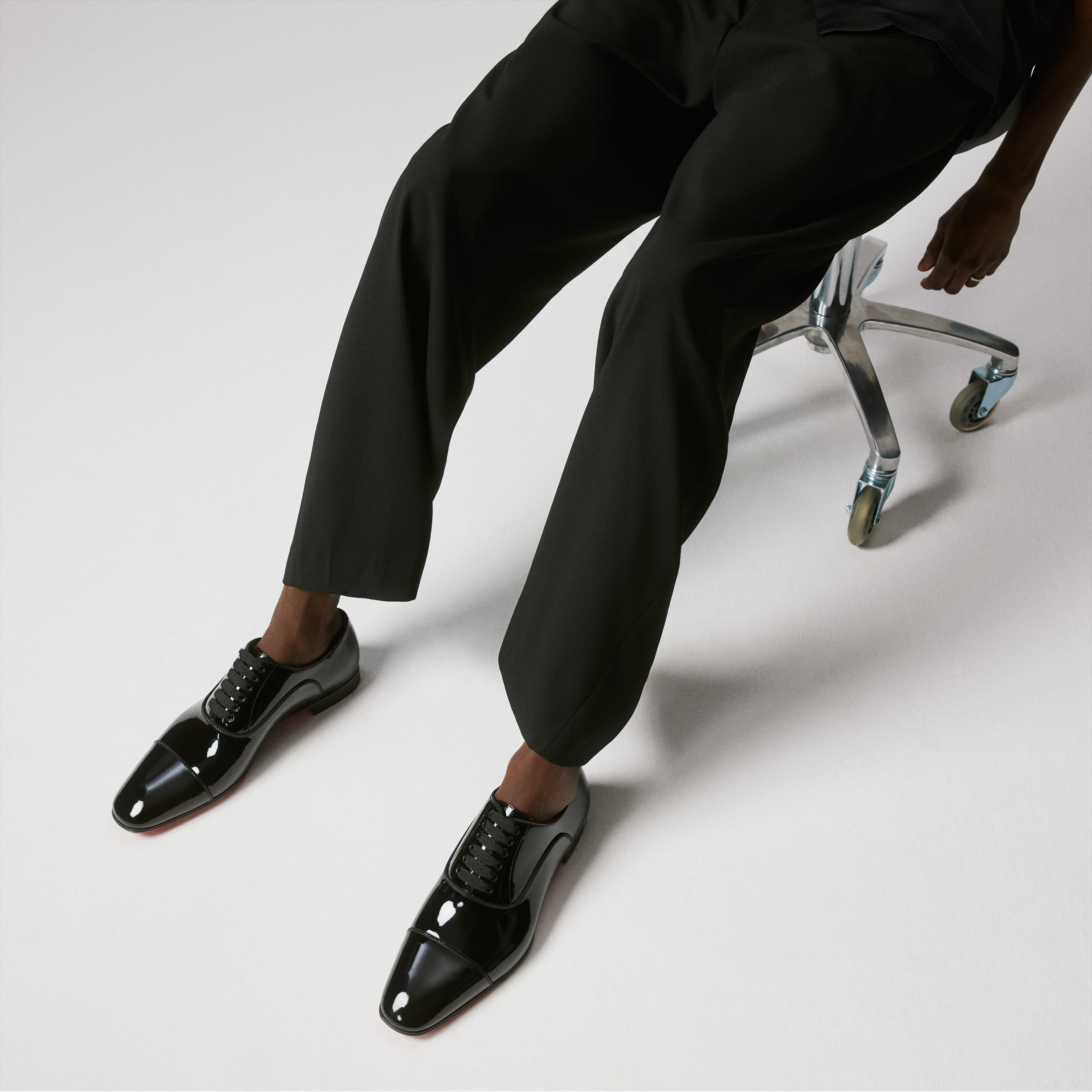 激安アウトレット通販 レディース Greggo ブラック パテントレザー - Shoes - Men - Christian 23.5cm