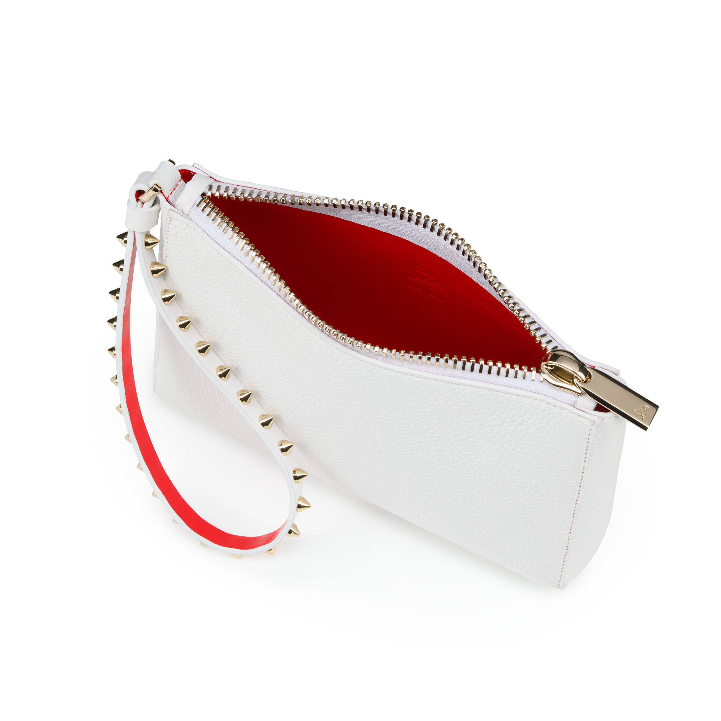 Christian Louboutin★クリスチャンルブタン Cabata ミニ ポーチ Cabata mini - ポーチ - カーフレザー - オレンジ - Christian