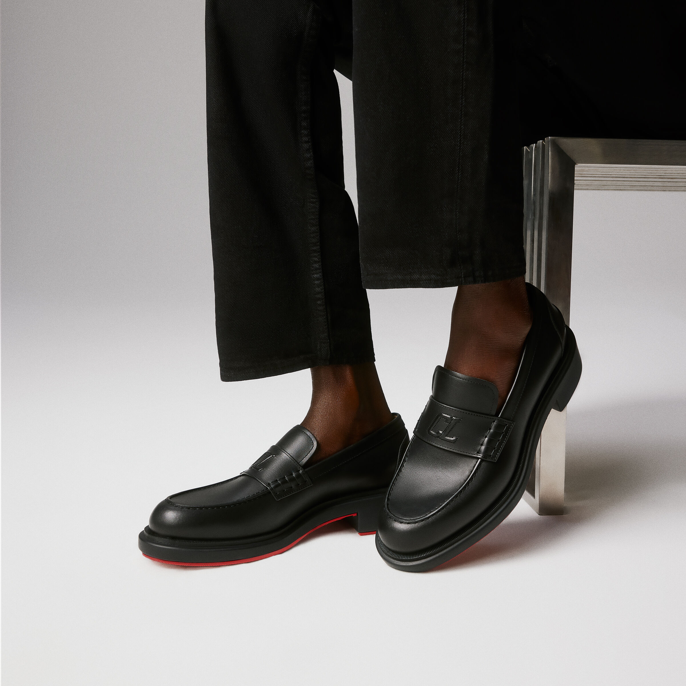 Urbino Moc - ローファー - カーフレザー - ブラック - メンズ - Christian Louboutin