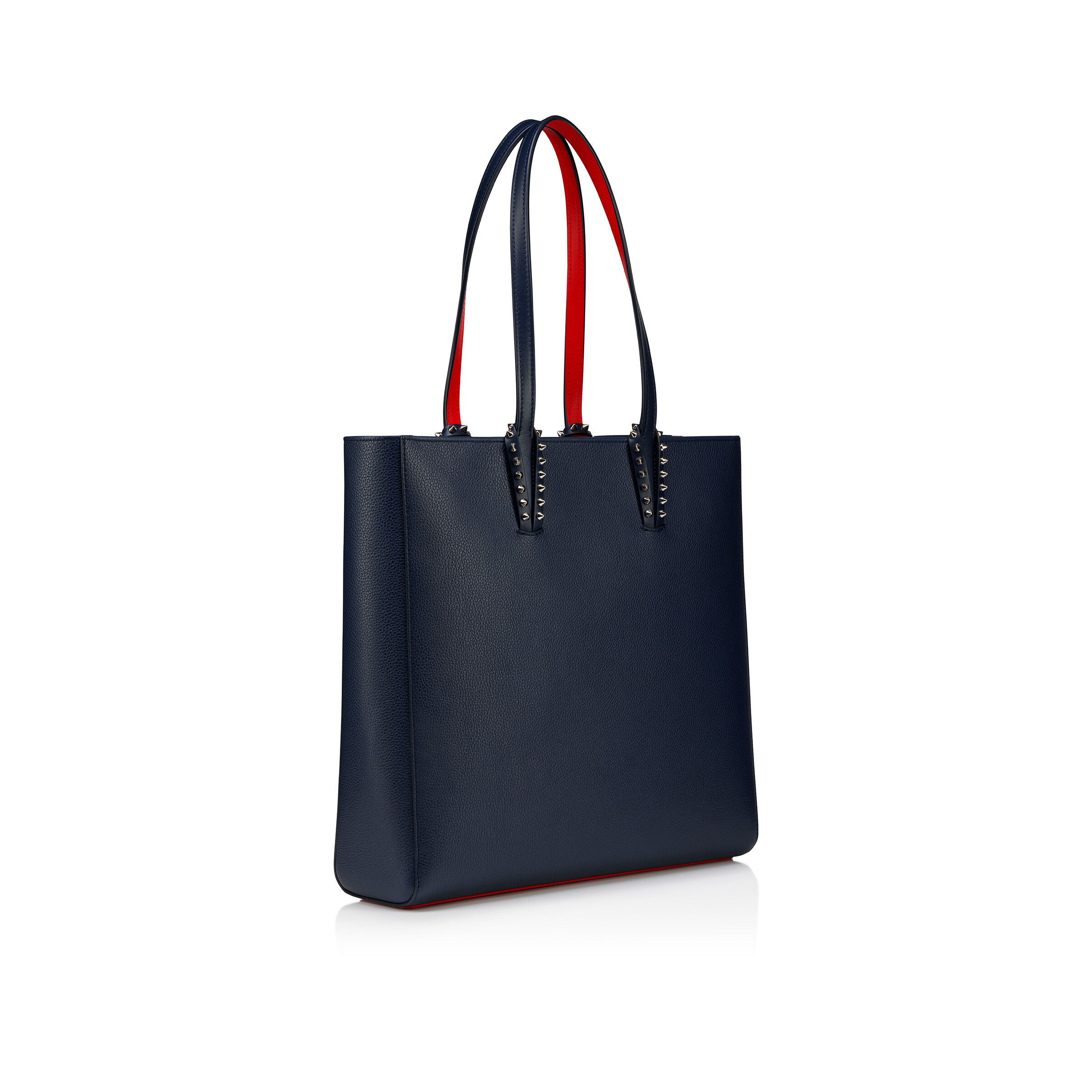 ■Christian Louboutin■Cabata E/W ナノレザートートバッグ Cabata - トートバッグ - カーフレザー - ネイビー - Christian
