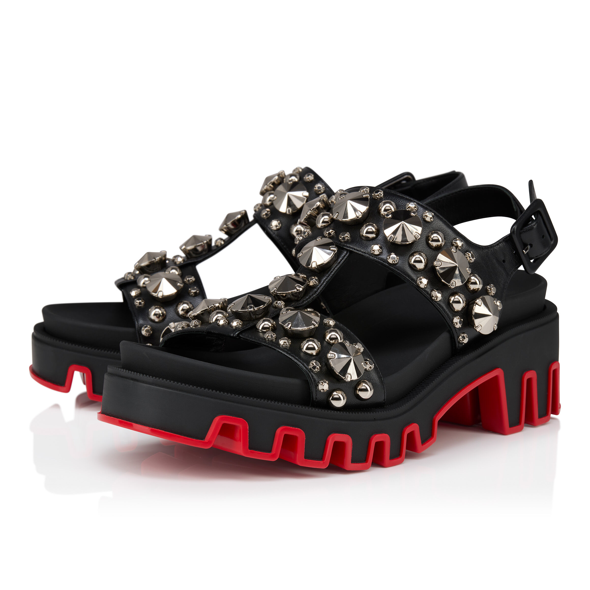 商品画像：Take It Easy ブラック ラバー - Shoes - Men - Christian Louboutin 4