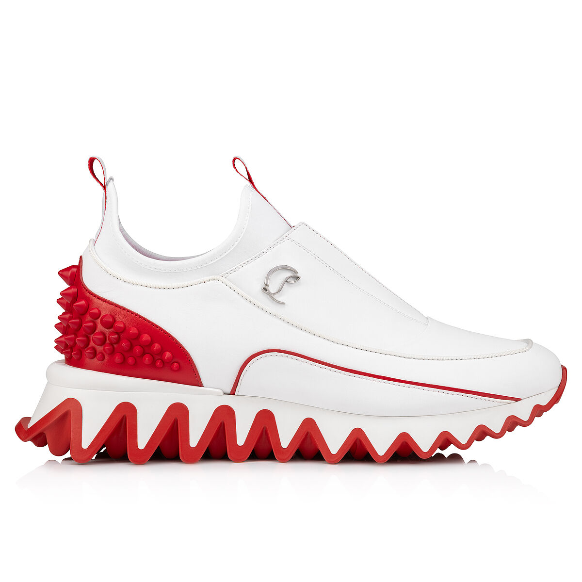 Loubishark woman ホワイト カーフレザー - Shoes - Women