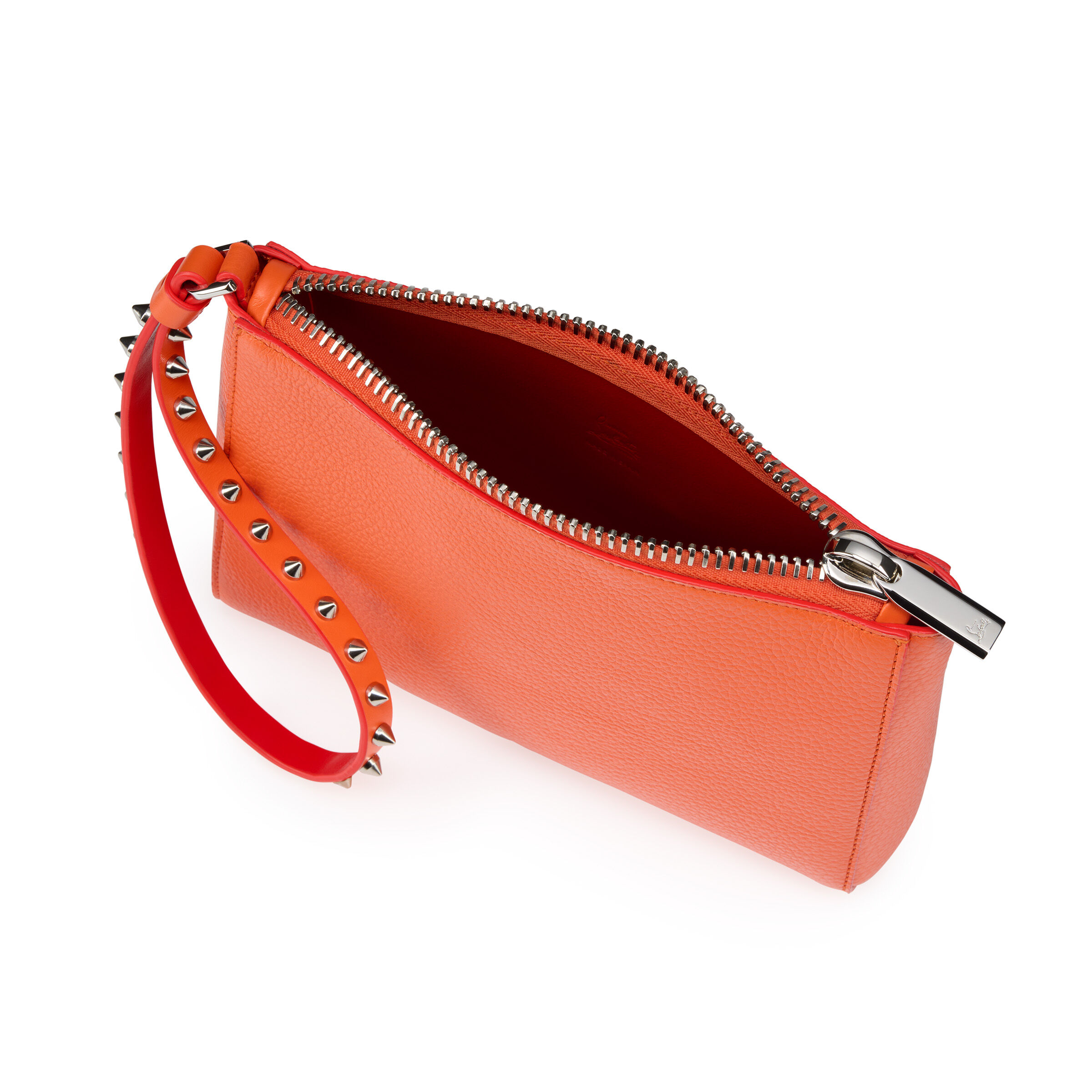 Christian Louboutin★クリスチャンルブタン Cabata ミニ ポーチ Cabata mini - ポーチ - カーフレザー - オレンジ - Christian