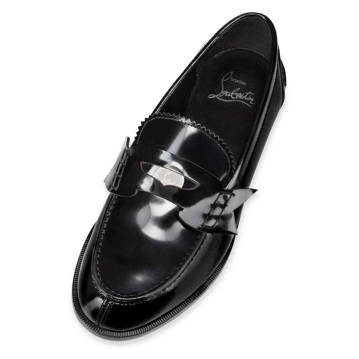 人気ブラドン カーフレザー - ローファー - Donna Penny - Louboutin Christian - ウィメンズ - ブラック 靴