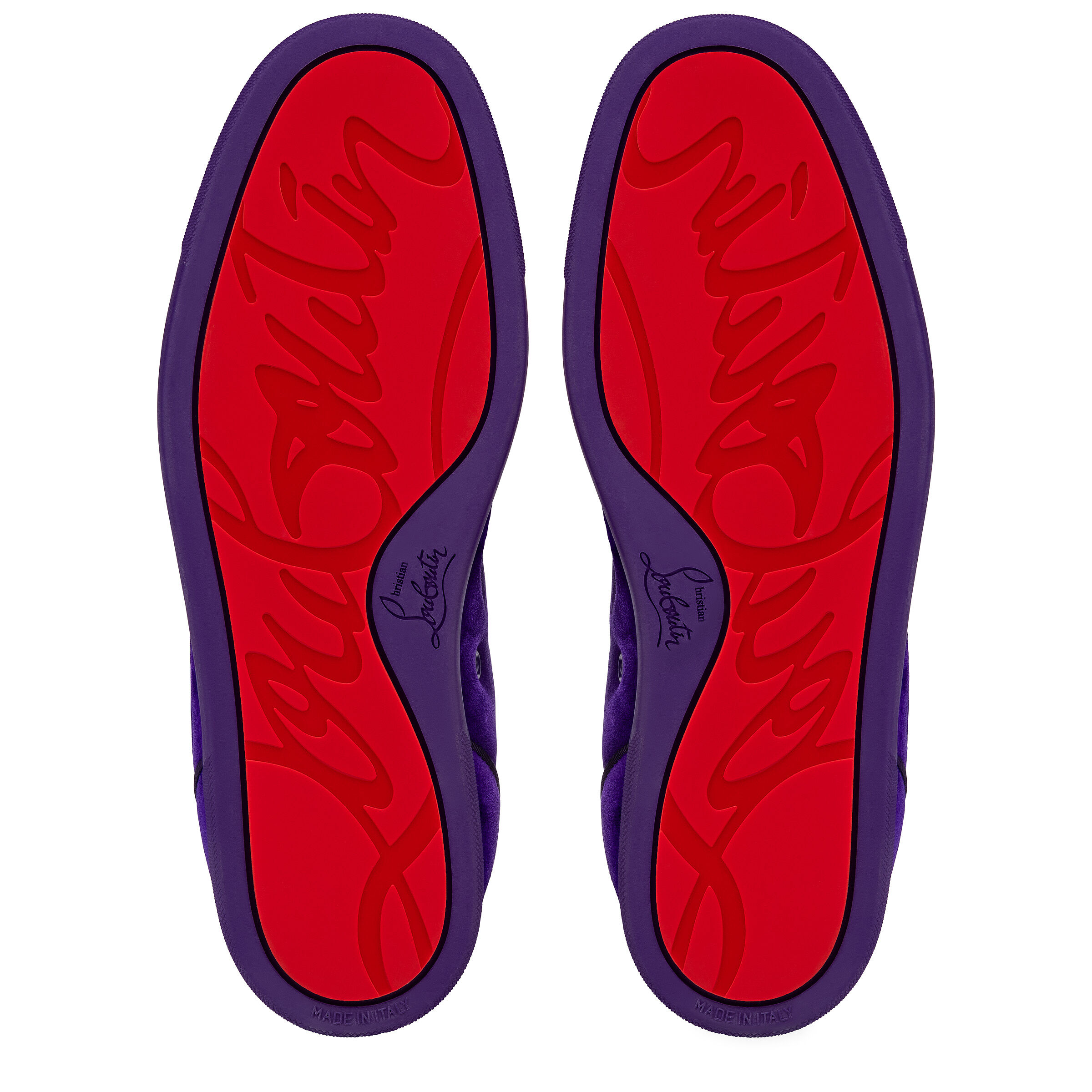Louis Junior P Pik Pik Strass - スニーカー - ヴーベロア（スエード） - パープル - メンズ - Christian  Louboutin