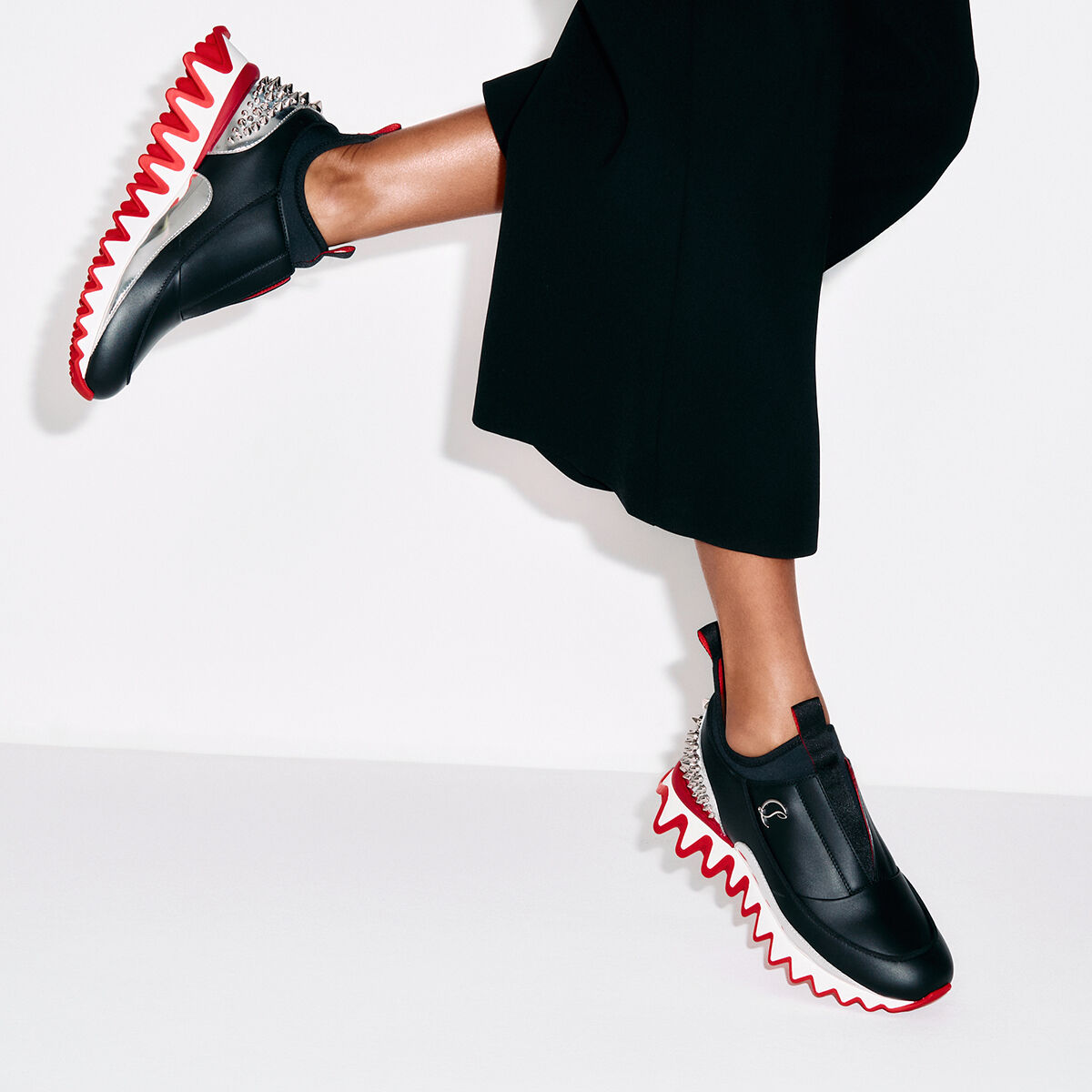 Sharkyloub Sp Spikes ブラック カーフレザー - Shoes - Women