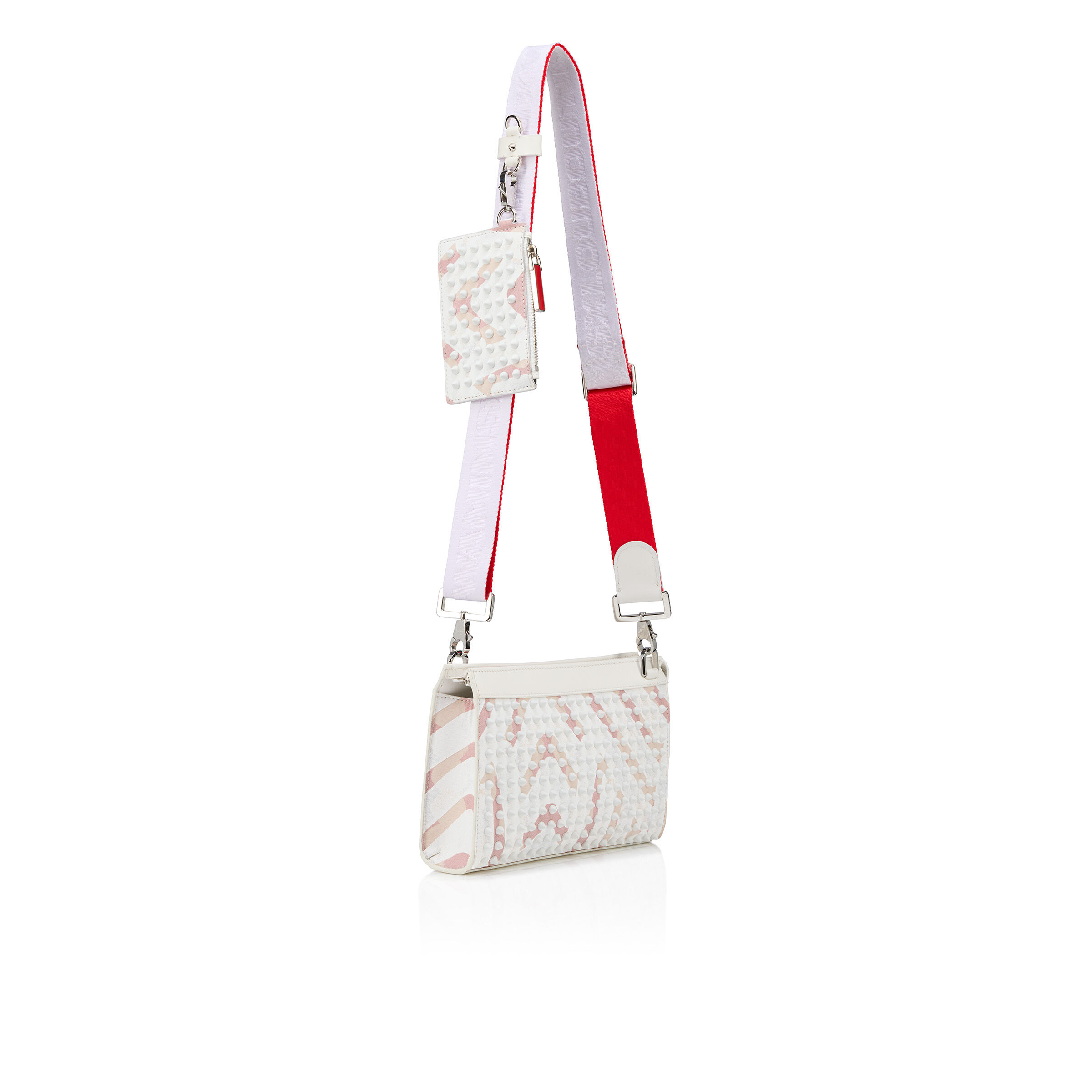 ChristianLouboutin クロスボディバッグFunky スパイク ベージュ Funky - クロスボディバッグ - ファブリック - ベージュ