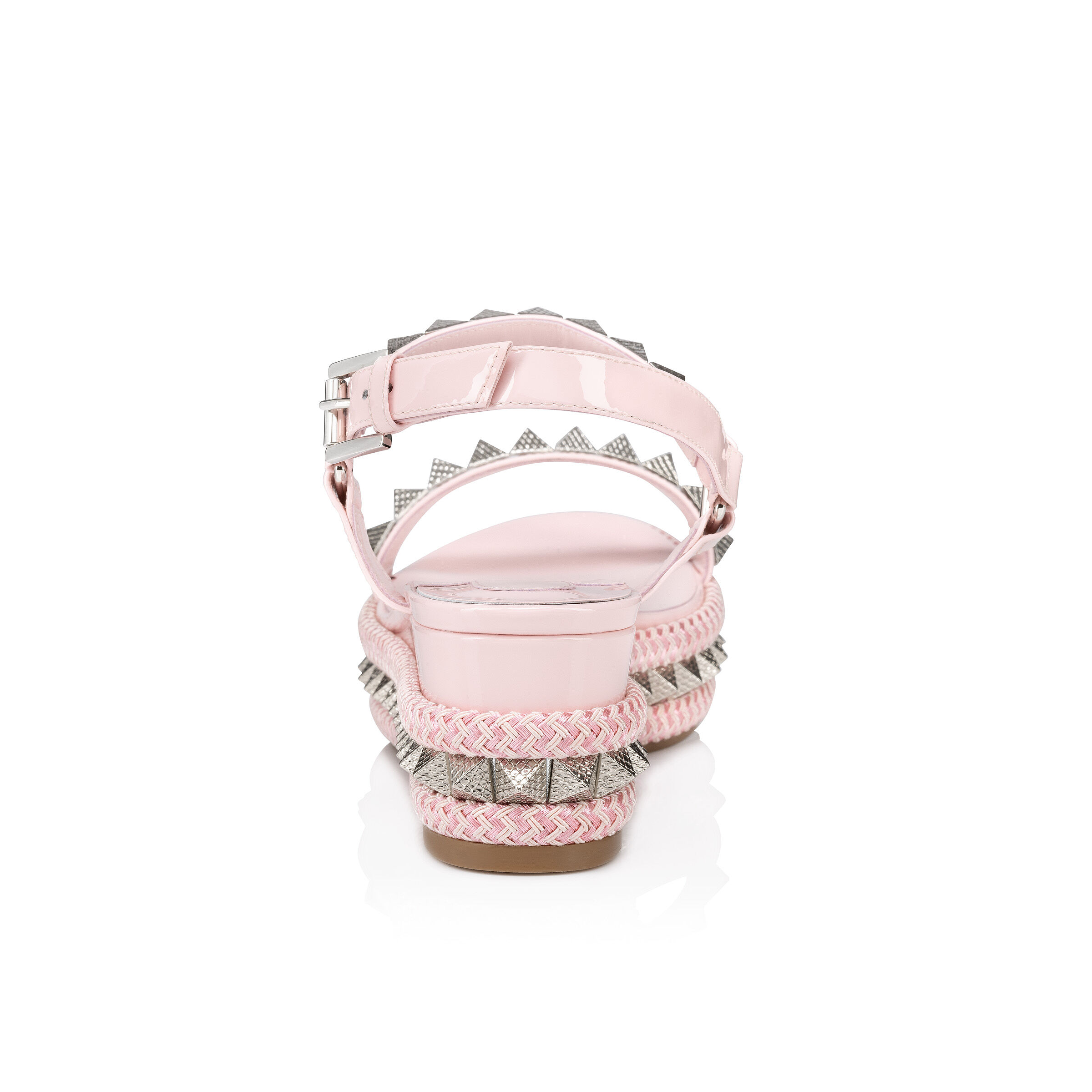 Pyraclou - 60 mm エスパドリーユ - パテントレザー - ピンク