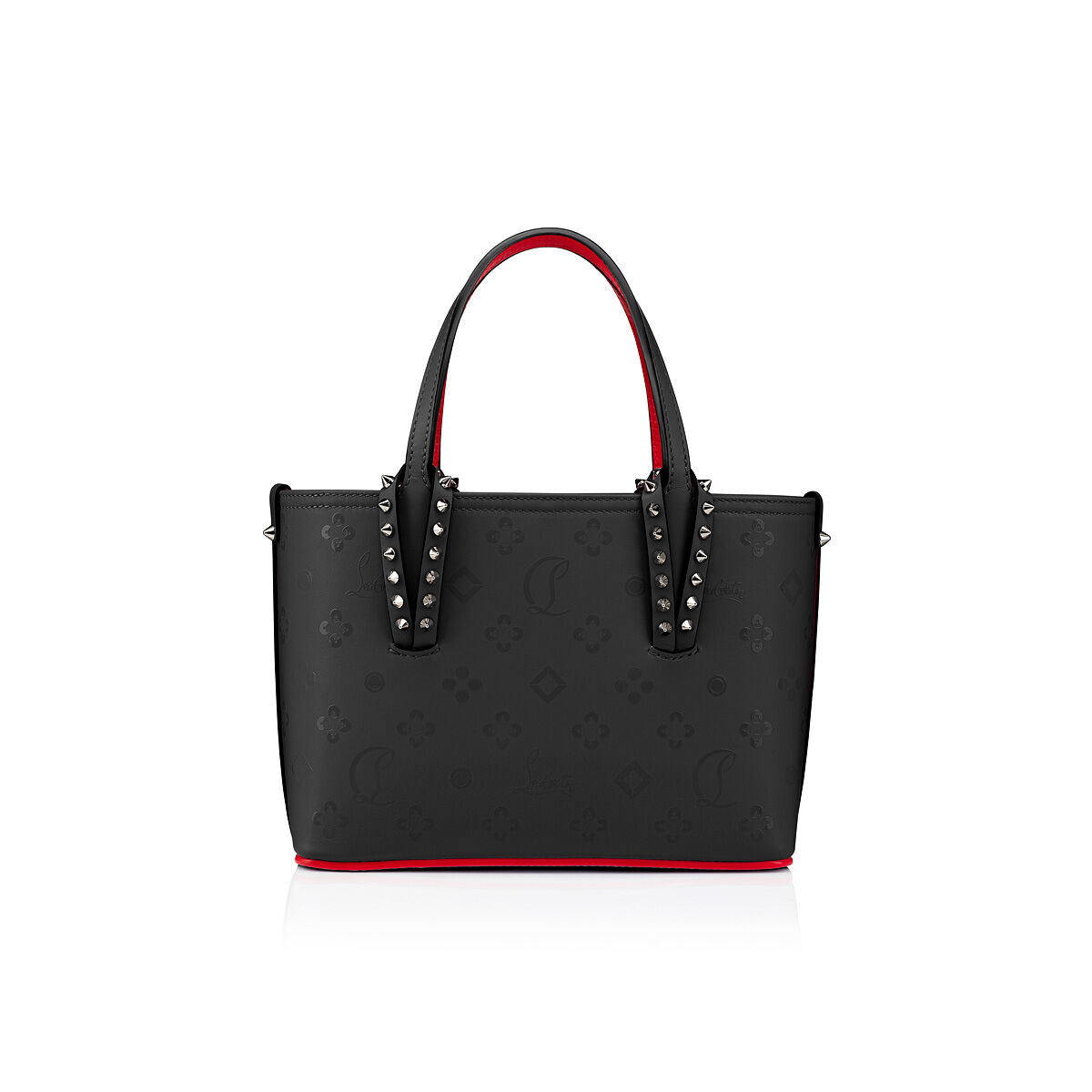 ★国内発送★【Louboutin】Cabata ミニ トートバッグ Cabata mini - トートバッグ - コットン - ブラック - Christian