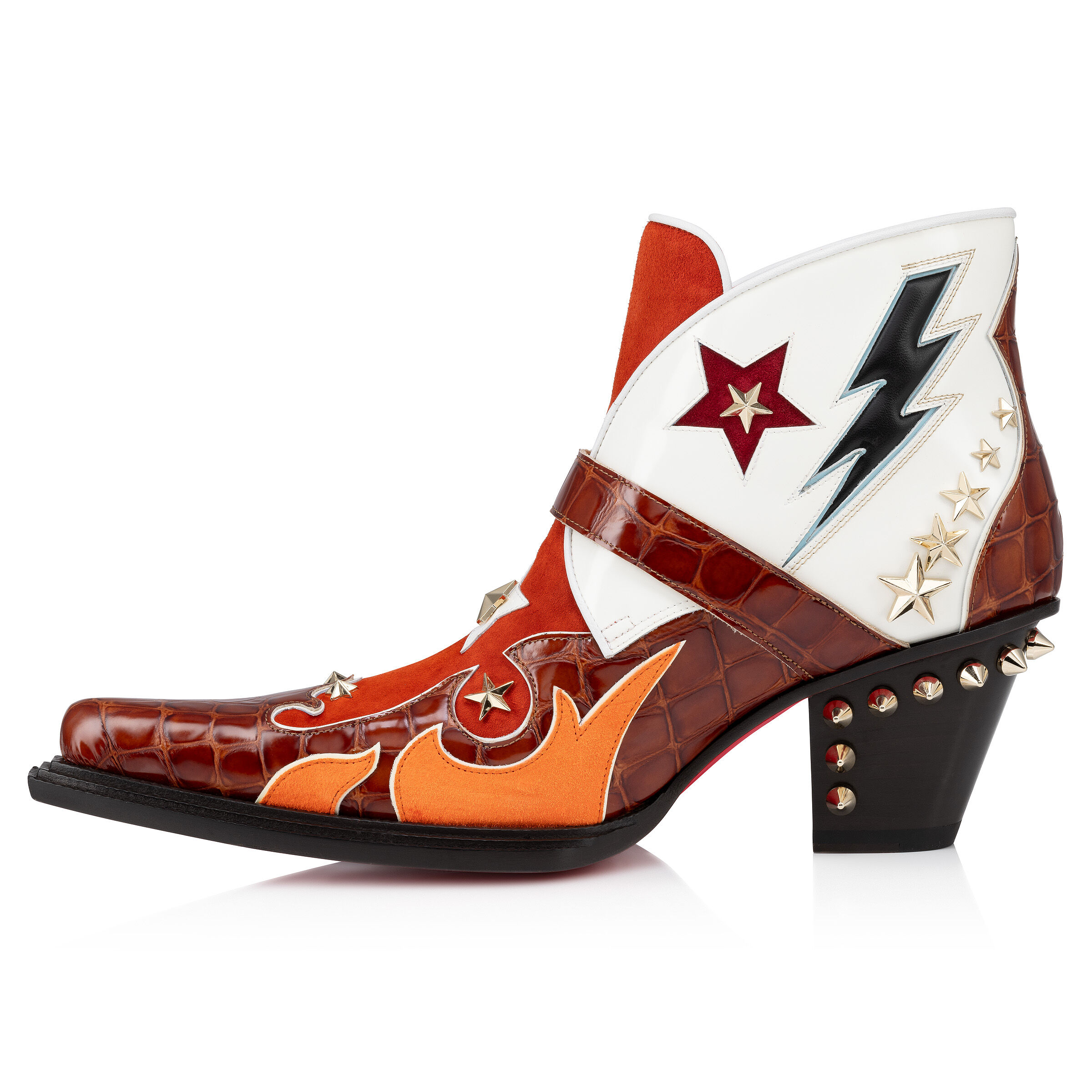 Kennywood - 75 mm ブーツ - カーフレザー - レッド - Christian Louboutin