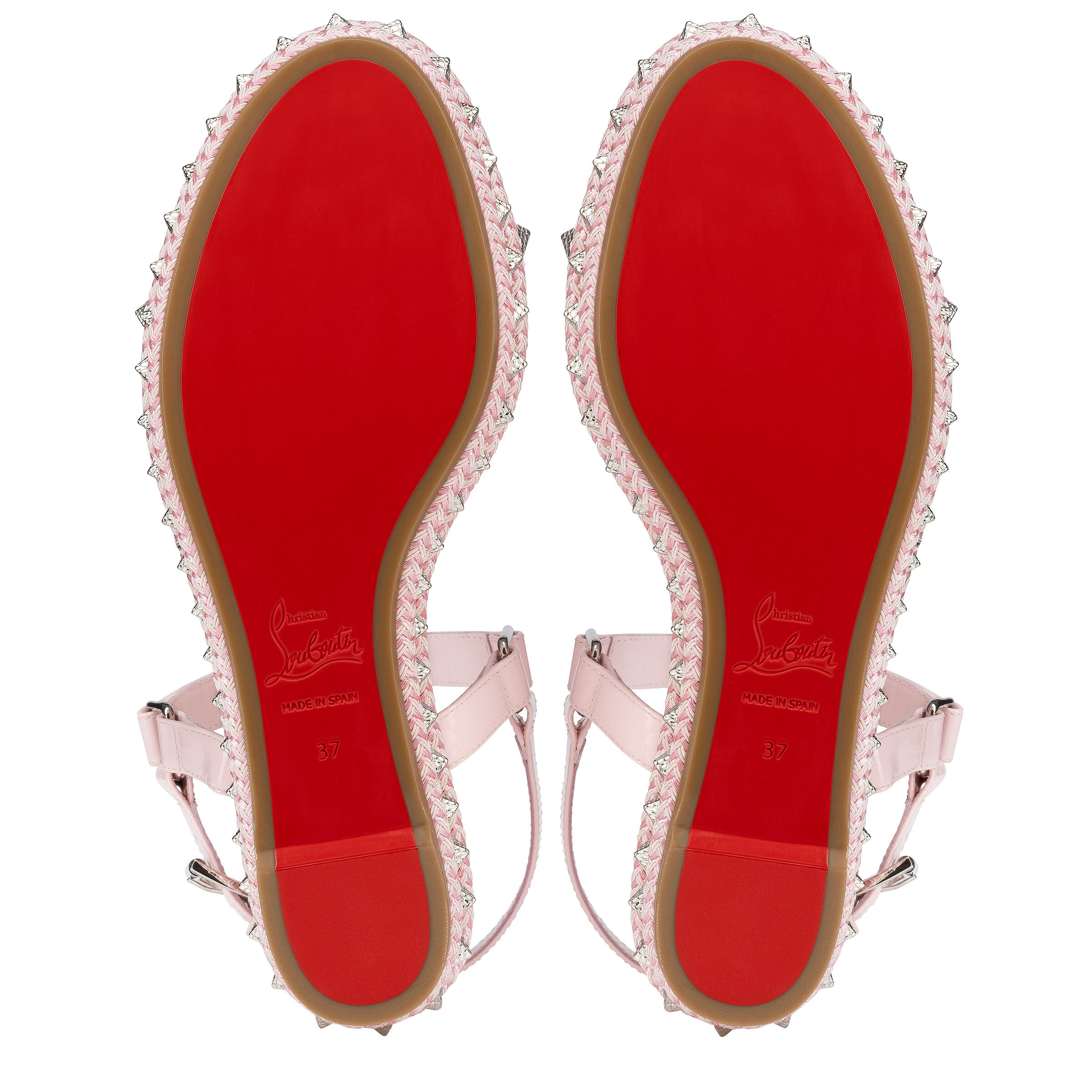 Pyraclou - 60 mm エスパドリーユ - パテントレザー - ピンク - ウィメンズ - Christian Louboutin