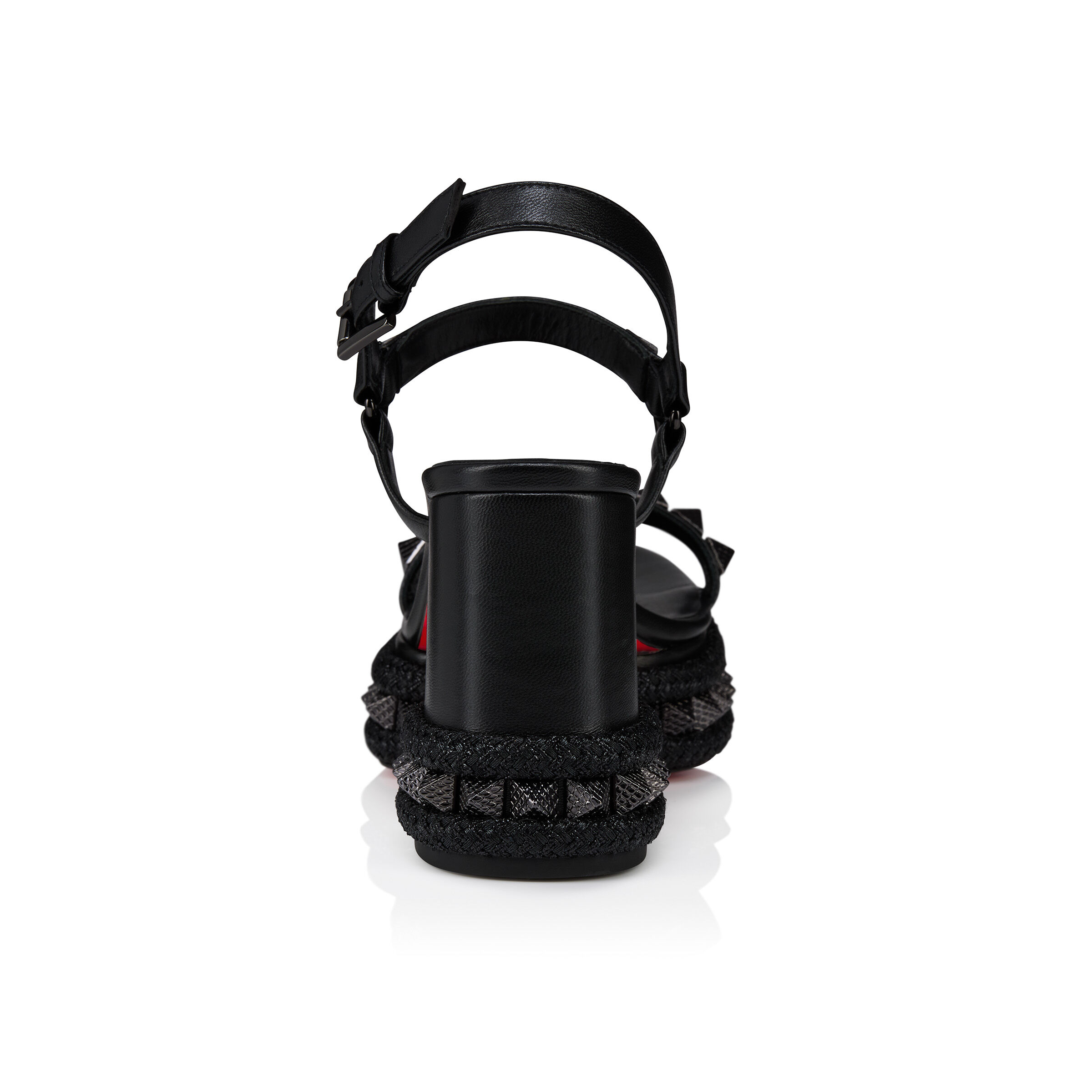 85 mm ストラップサンダル - ナッパレザー - ブラック - ウィメンズ