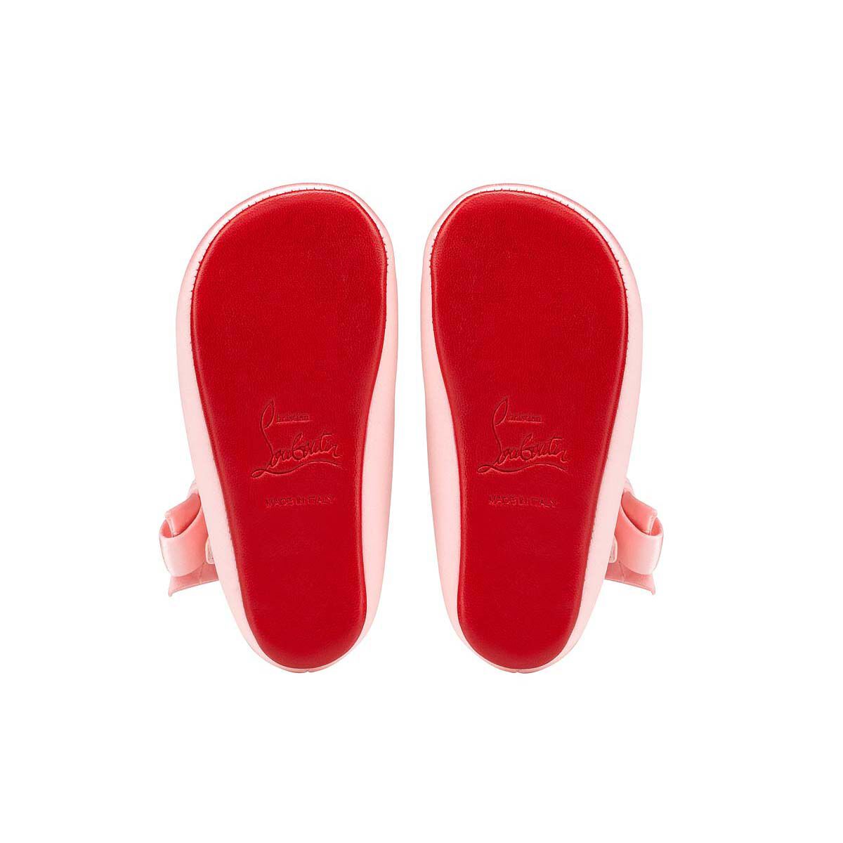【CHRISTIAN LOUBOUTIN】サテンクレープ バレエシューズ CHRISTIAN LOUBOUTIN Mamastrapitina サテンクレープ バレエ