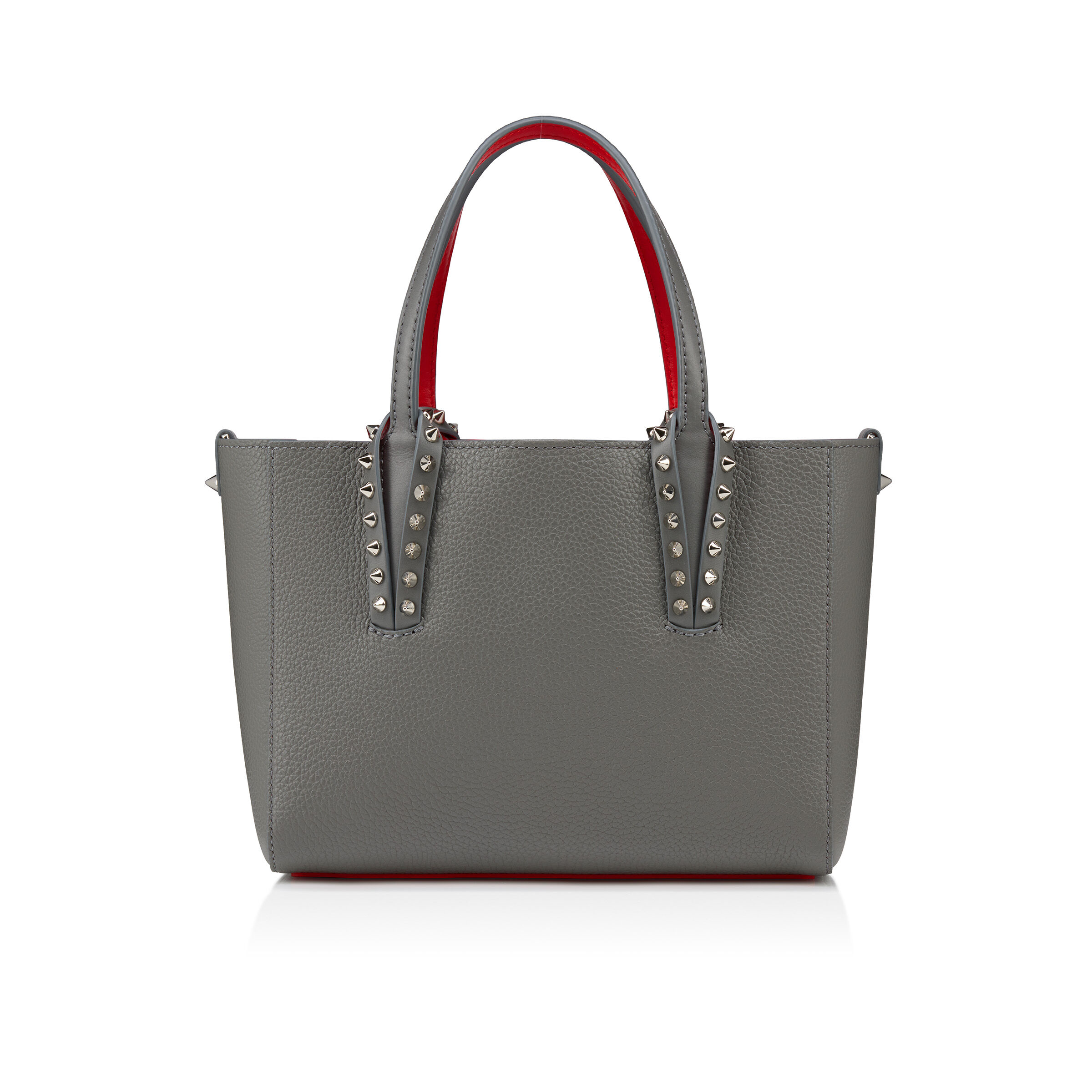 Cabata mini - トートバッグ - カーフレザー - グレー