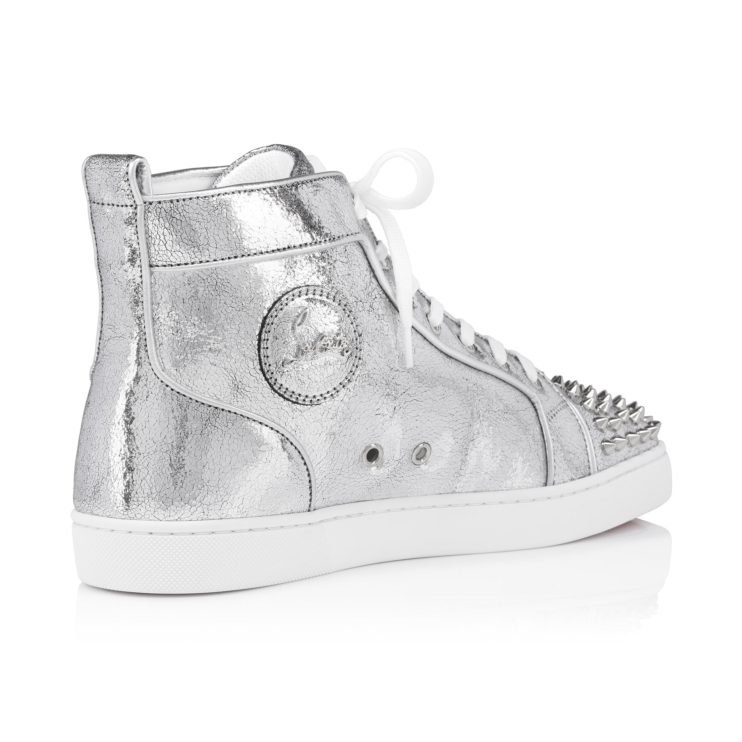 Lou Spikes - スニーカー - レザー - シルバー - メンズ - Christian Louboutin