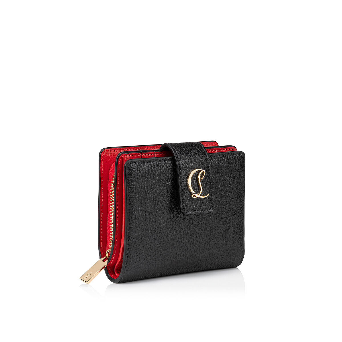 国内直営【Christian Louboutin】Loubi54 コンパクトウォレット Loubi54 - コンパクトウォレット - パテントレザー - ブラック