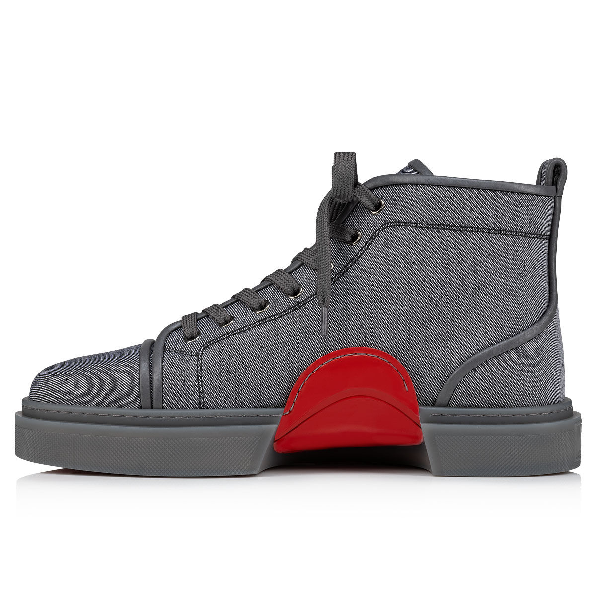 Adolon - ハイカットスニーカー - ファブリック - グレー - メンズ - Christian Louboutin