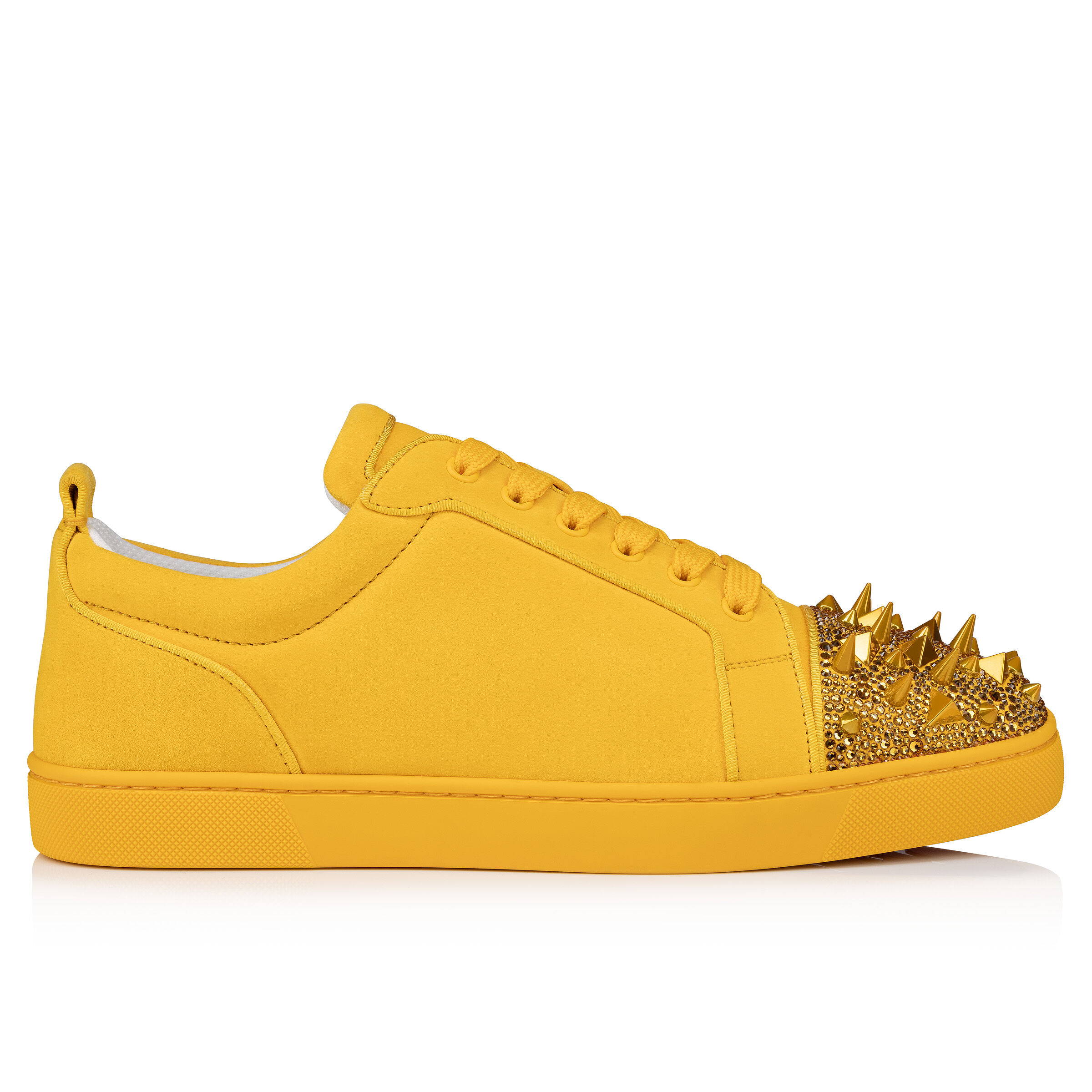 Louis Junior P Pik Pik Strass - スニーカー - スエード - イエロー - メンズ - Christian  Louboutin