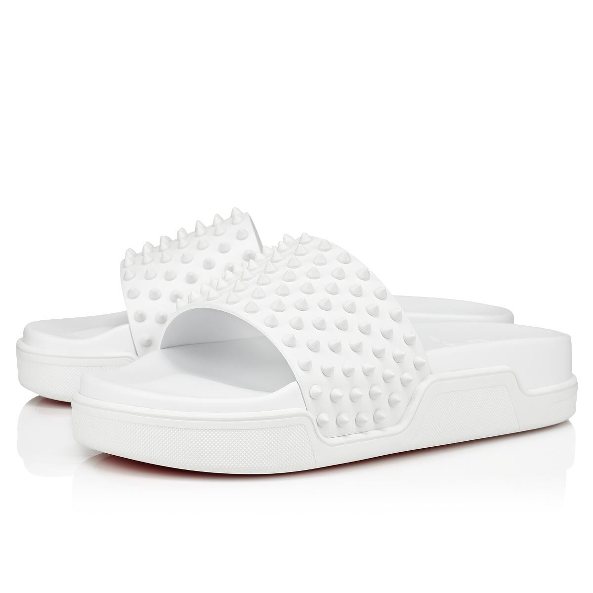 人気を誇る Men - Shoes - カーフレザー ホワイト Fun Pool - Louboutin Christian 靴