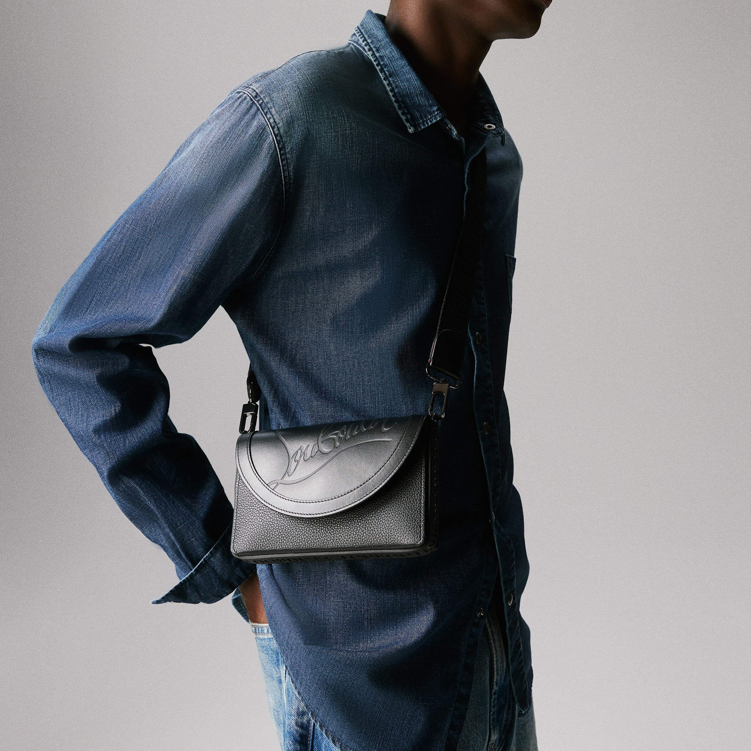【送料&関税込】Christian Louboutin Borsa Explorafunk ブラック カーフレザー - Accessories - Men