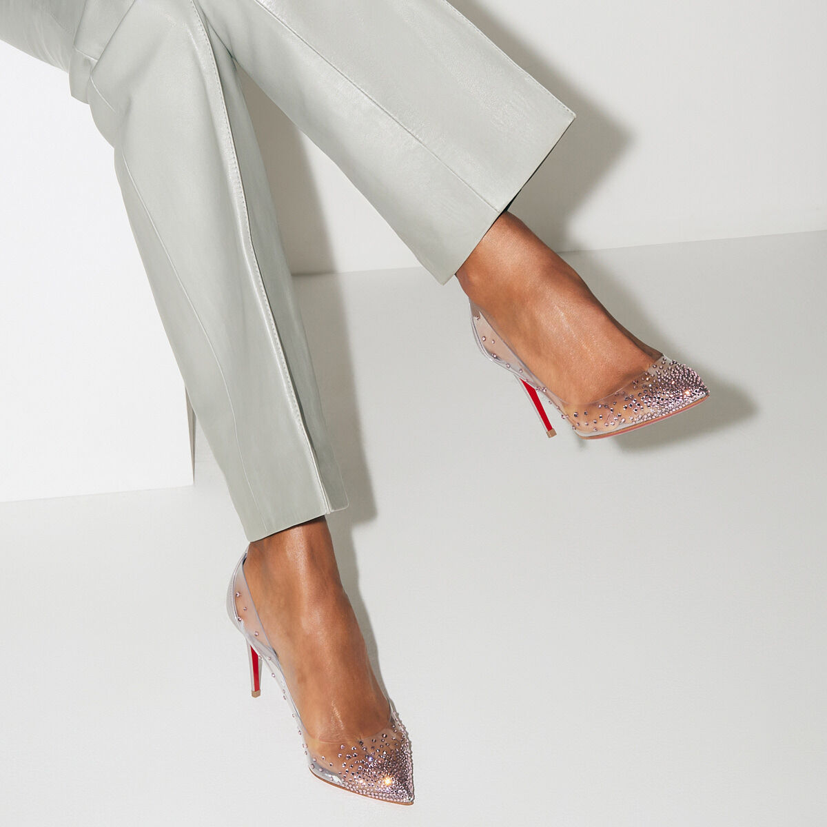 Degrastrass - 85 mm パンプス - PVC(ビニール素材) - パープル - ウィメンズ - Christian Louboutin