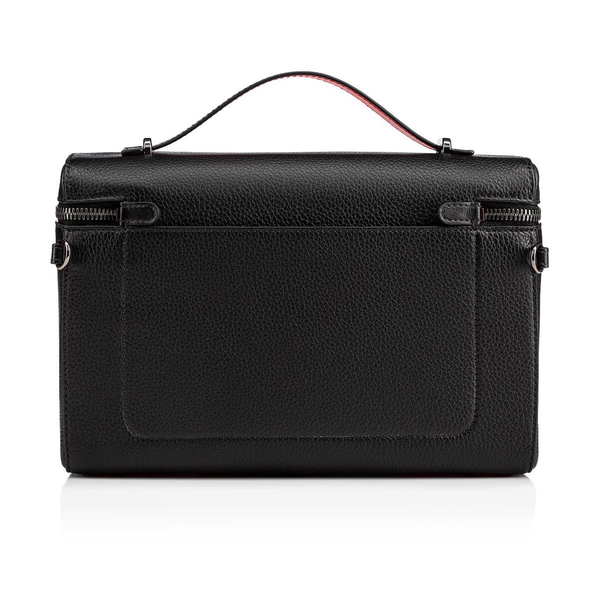 KYPIPOUCH BLACK/BK/GUN METAL Classic Leather - Bags - Men - Christian  Louboutin