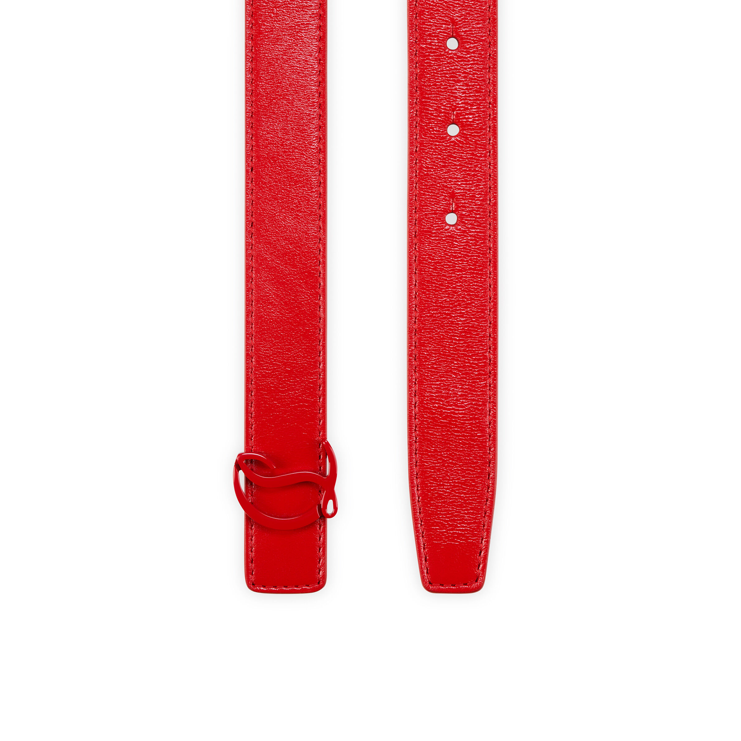 25SS【ルブタン】Loubi54ベルト カーフレザー CLロゴ 幅2.5cm Loubi54 - ベルト - カーフレザー - Loubi - Christian Louboutin